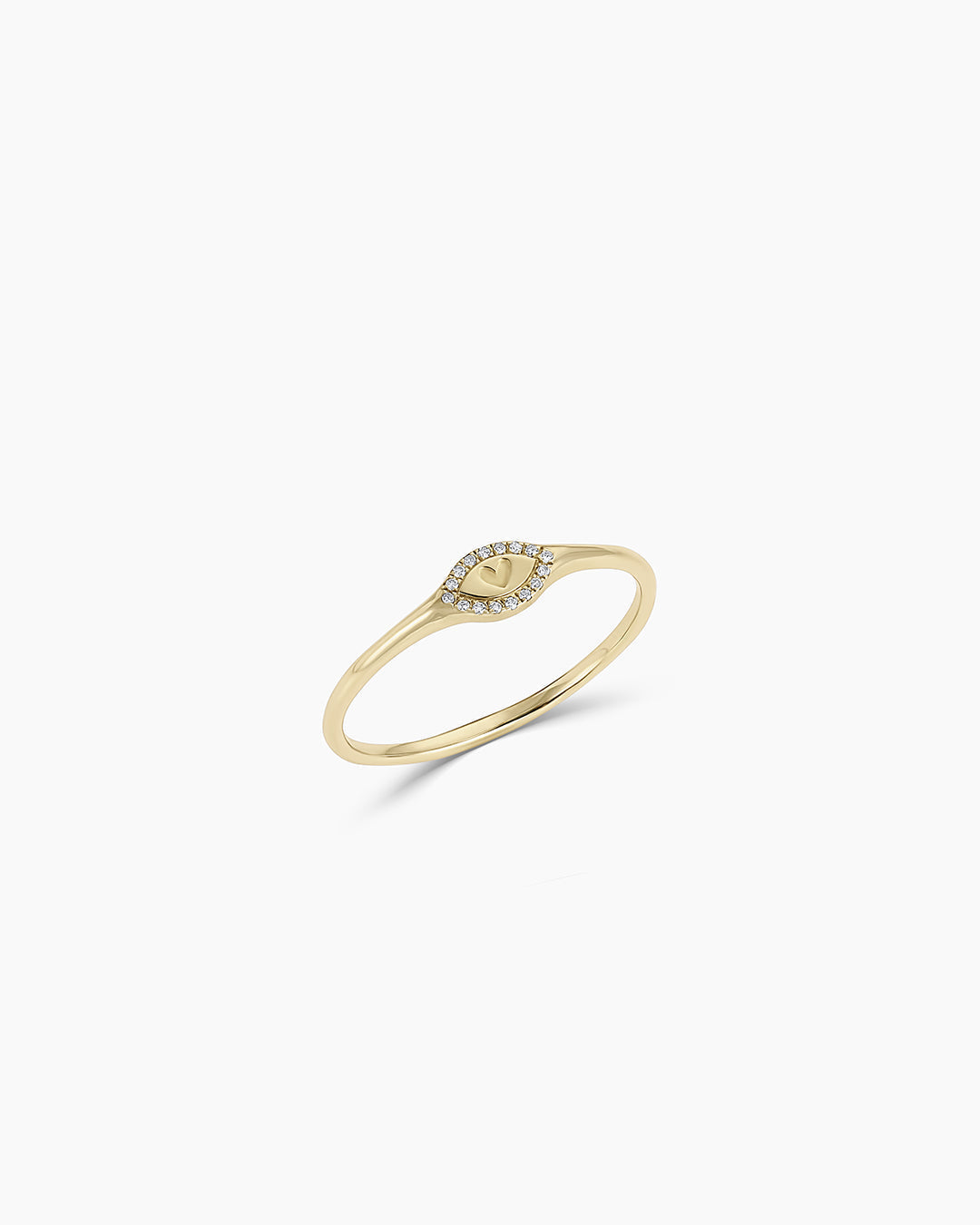Diamond Love Signet Ring