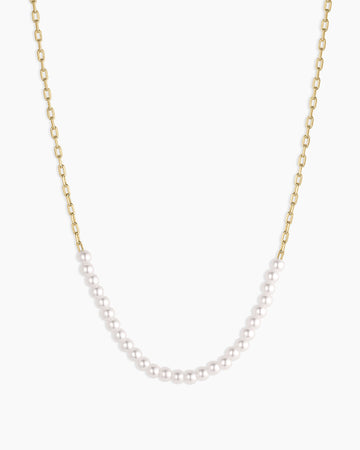 Finley Pearl Row Necklace
