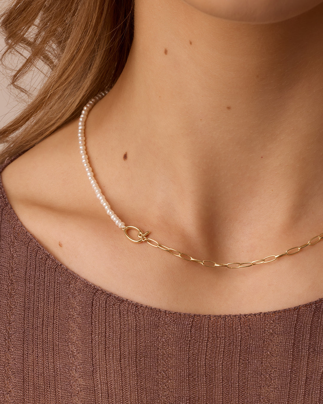 Lou Pearl Alphabet Necklace