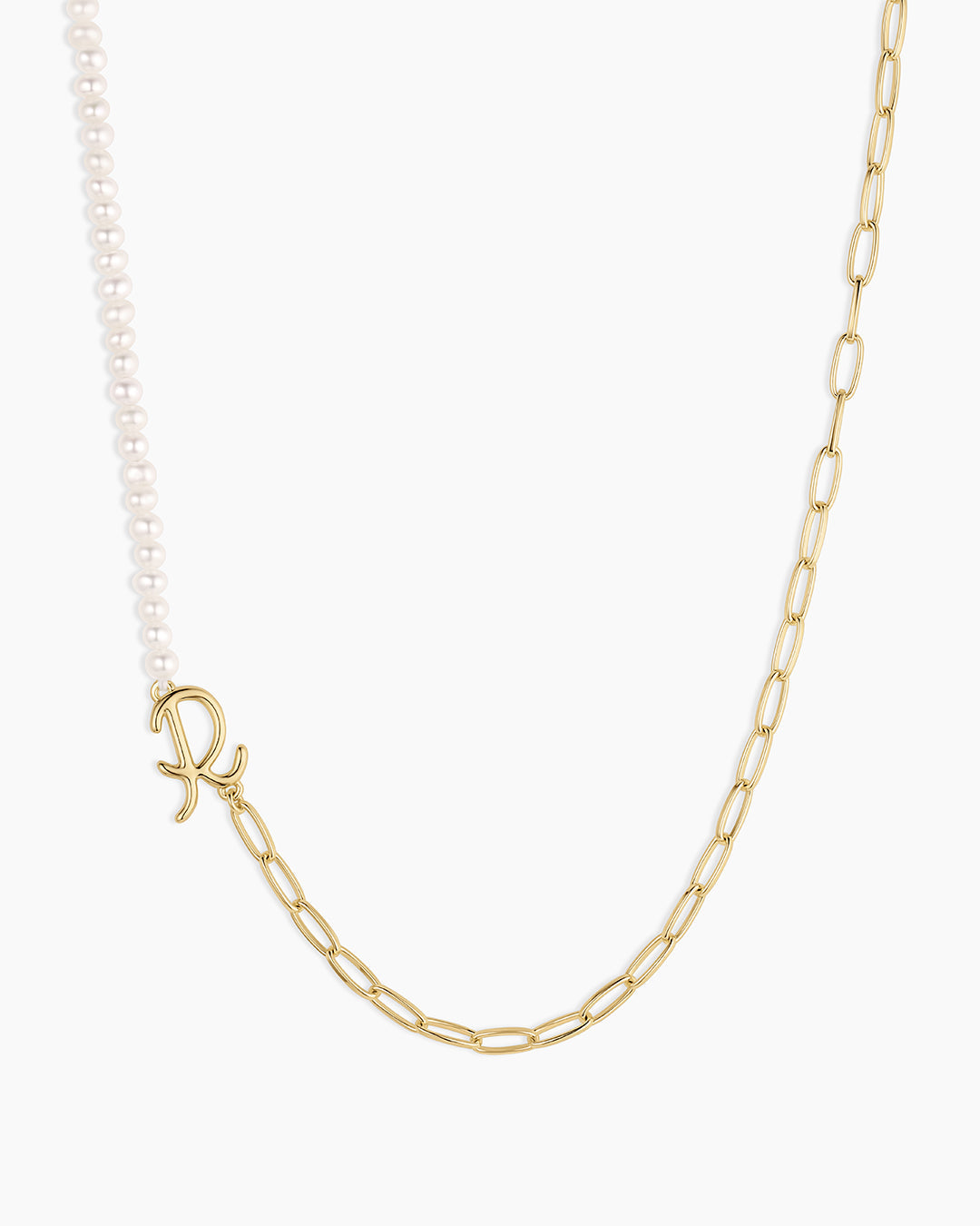Lou Pearl Alphabet Necklace