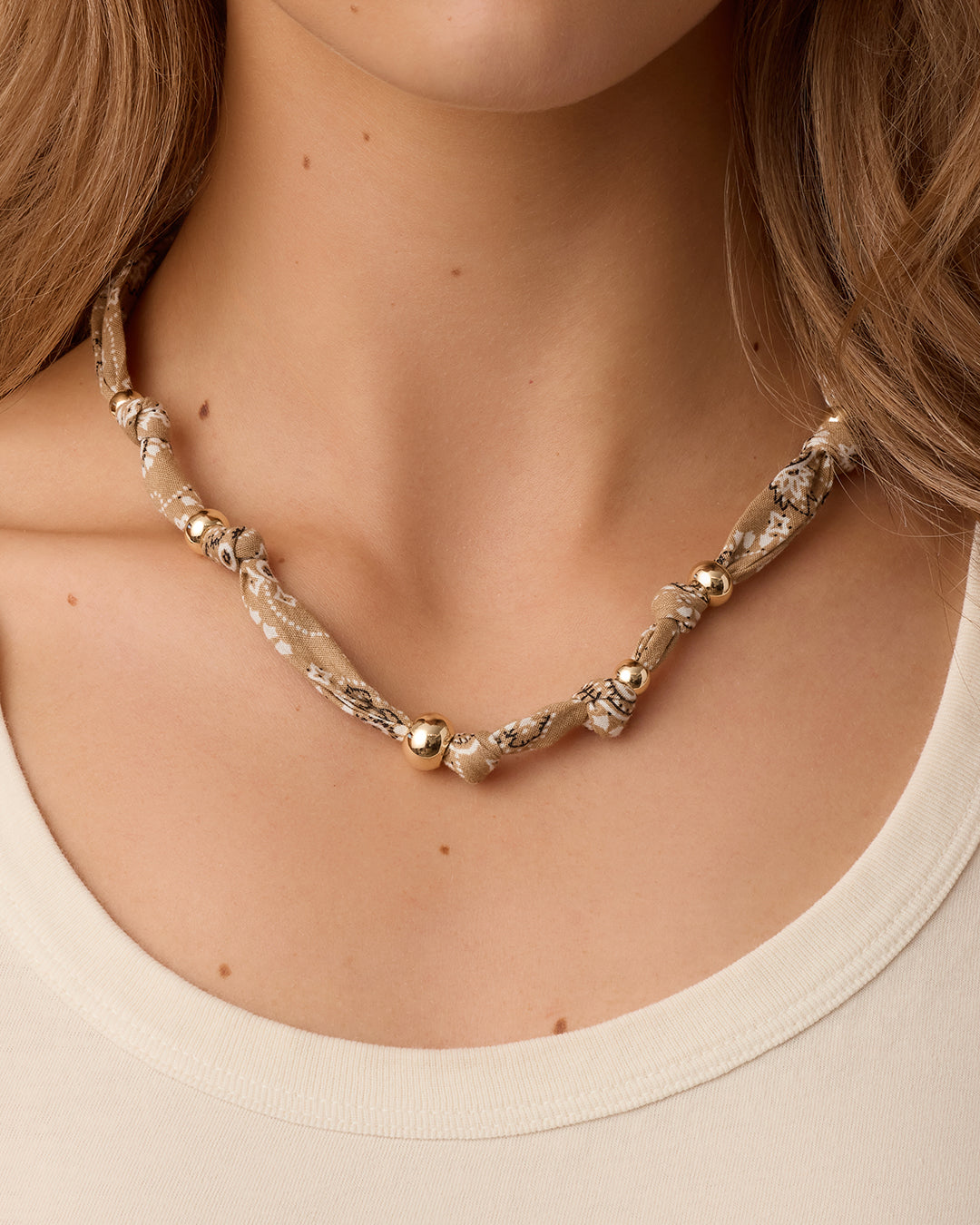 Paisley Bandana Knot Necklace