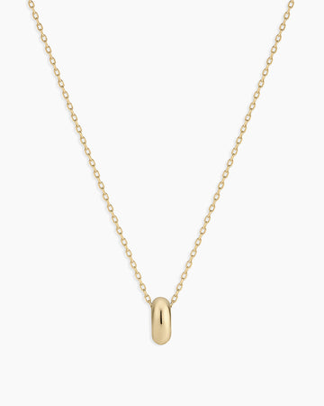 14K Gold Lou Halo Charm Necklace