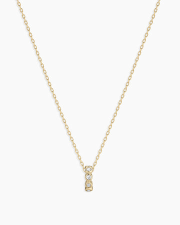Classic Diamond Halo Charm Necklace