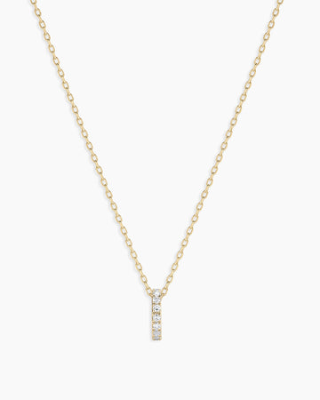 Diamond Pav Halo Charm Necklace