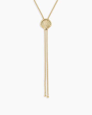 Scallop Bolo Necklace
