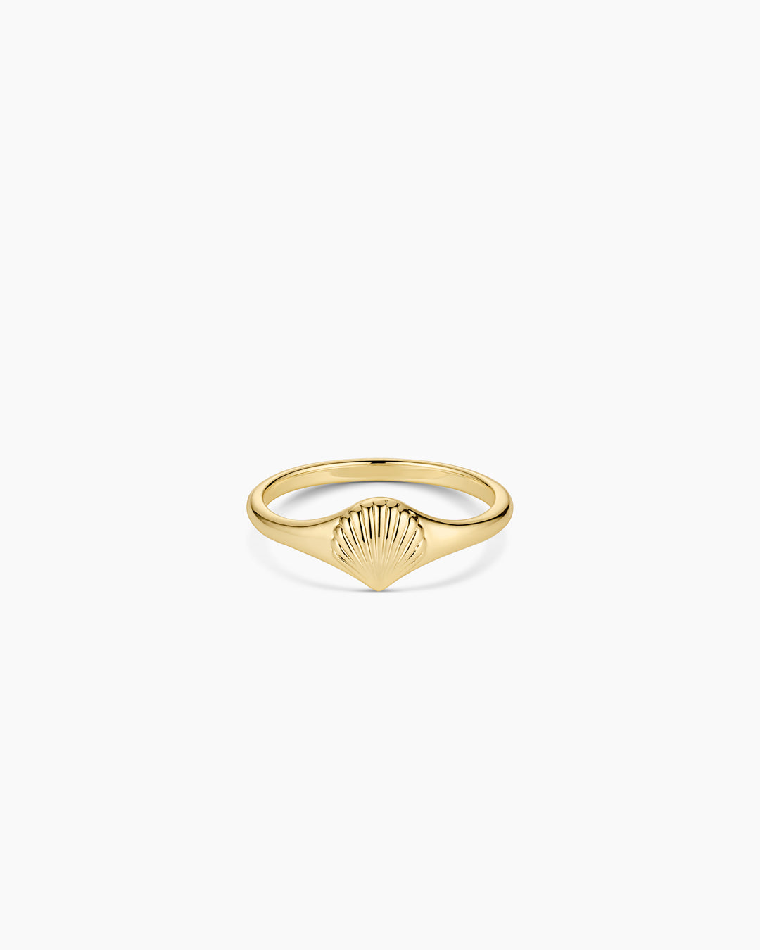 Scallop Mini Signet Ring