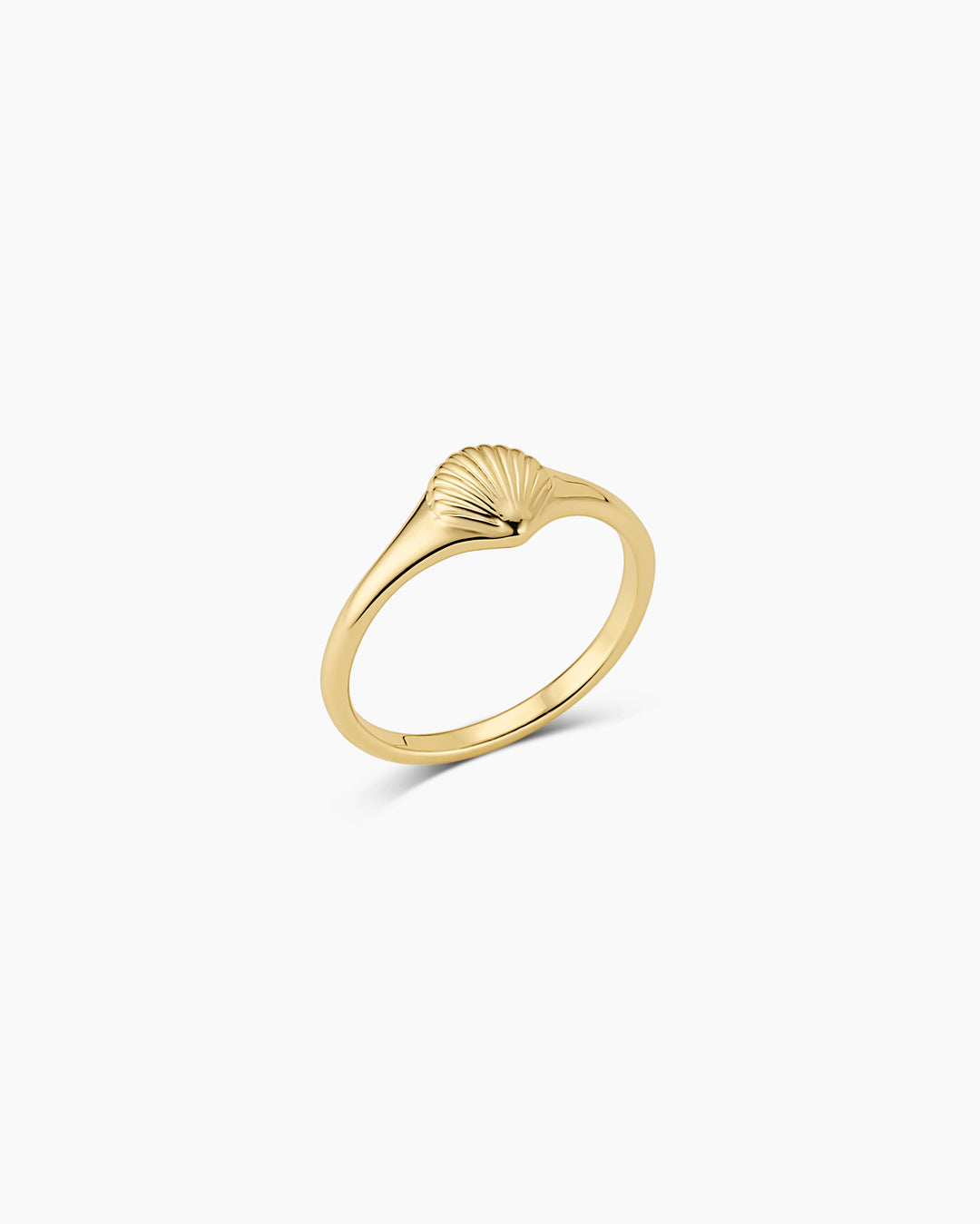 Scallop Mini Signet Ring
