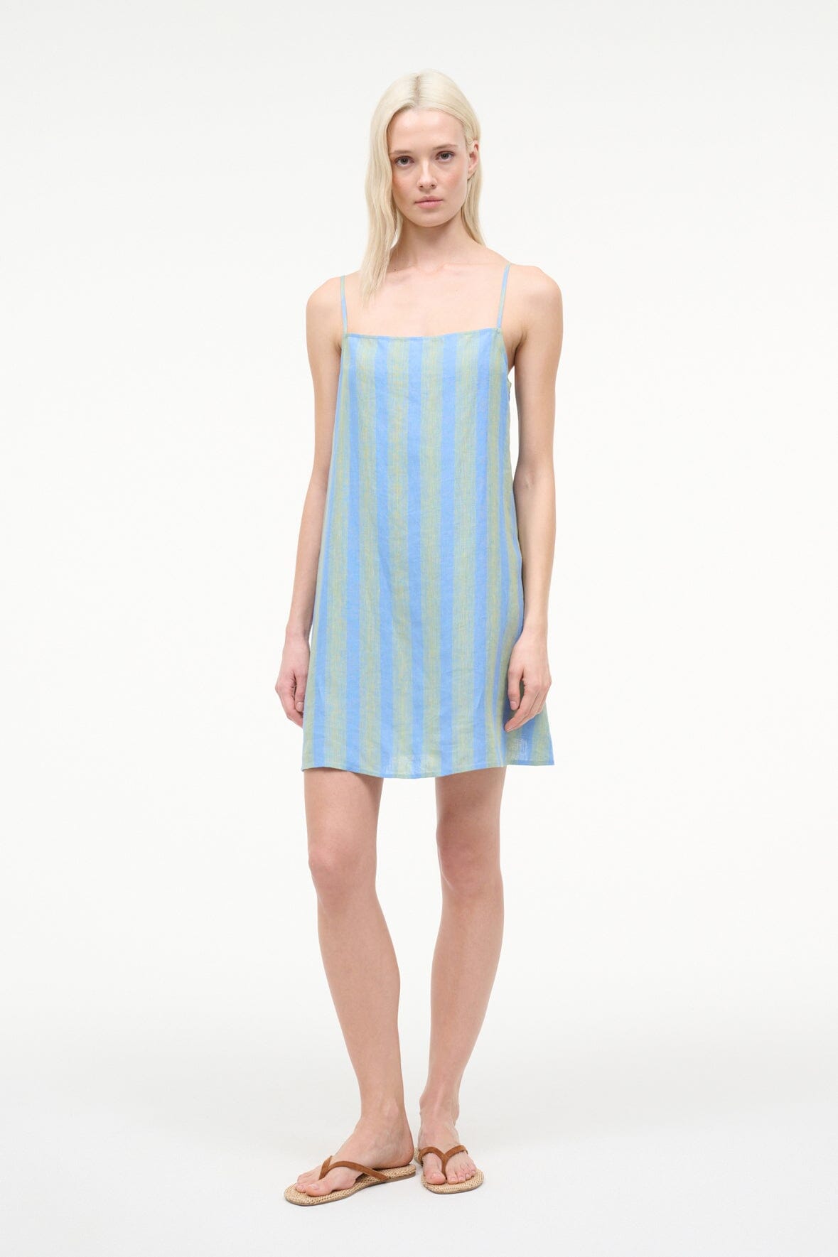 Laura Linen Mini Dress | Seaport Stripe