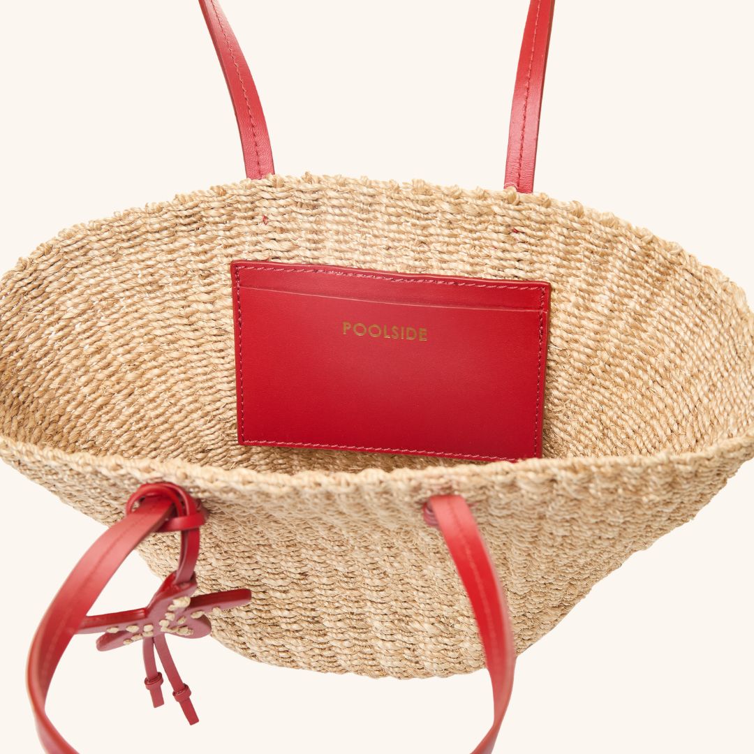 The East West Mini Tote - Tomato