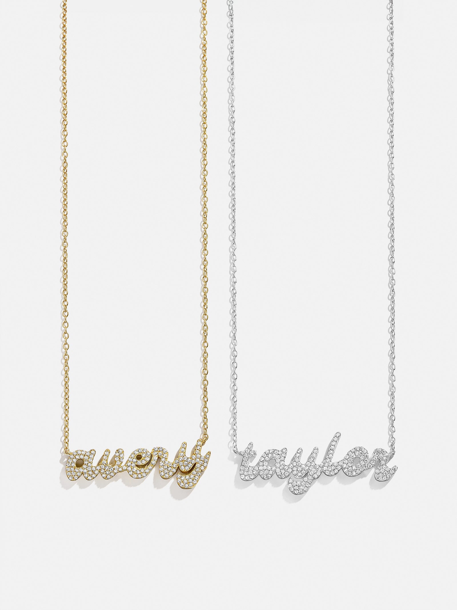 14K Gold Custom Nameplate Necklace - Luxe