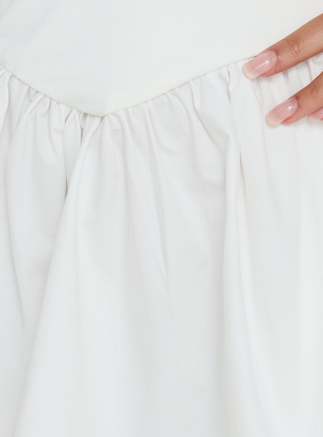 Allyce Halter Mini Dress White