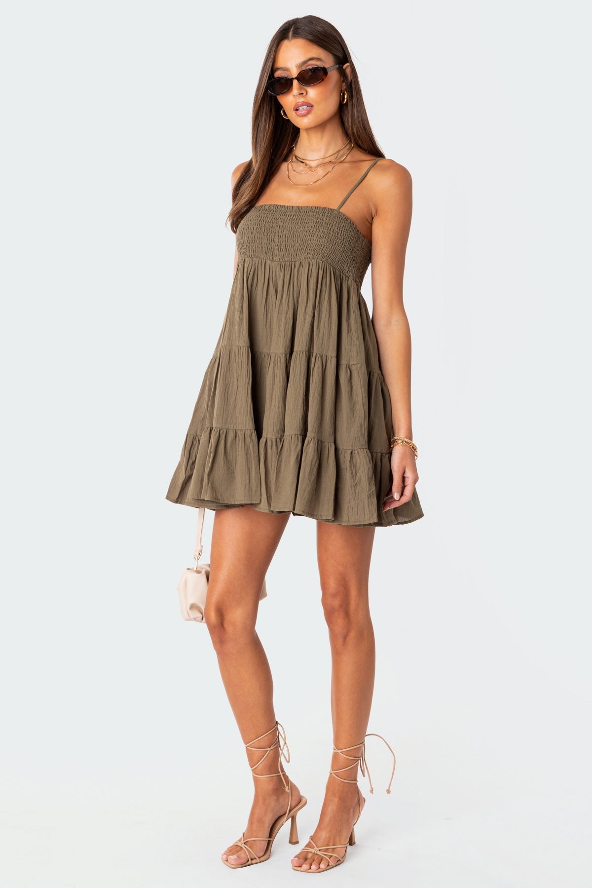 Sheer Lace Built In Bodysuit Midi Dress