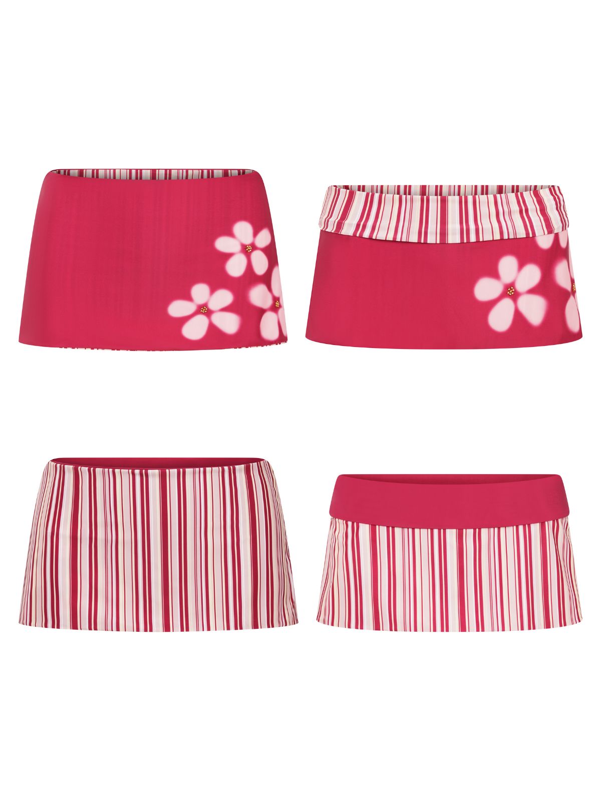 Pippa Skirt / Petalberry Stripe
