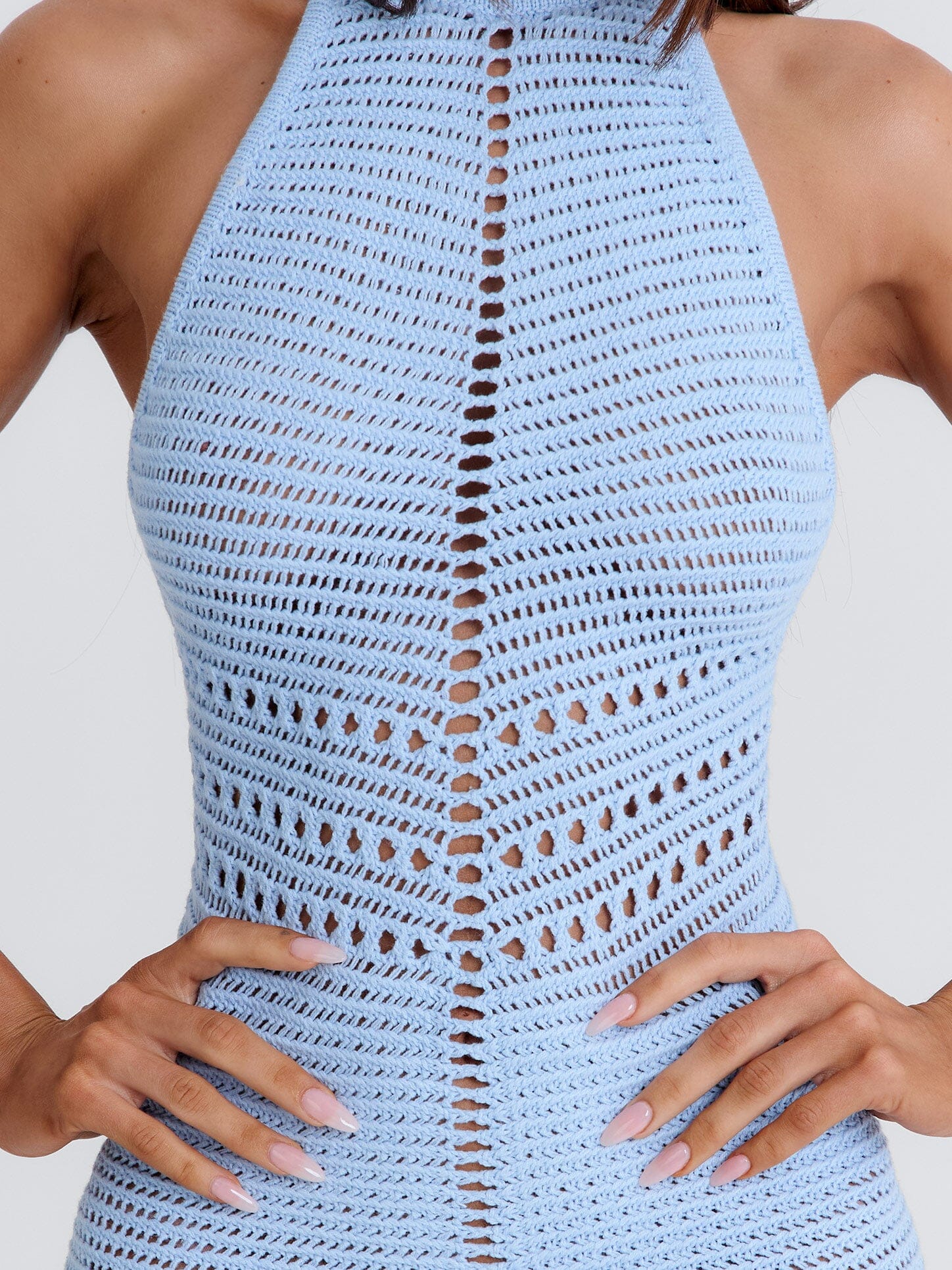 Aleena Mini Dress Light Blue