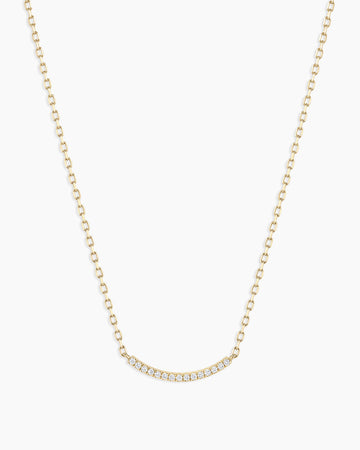 Diamond Taner Bar Mini Necklace