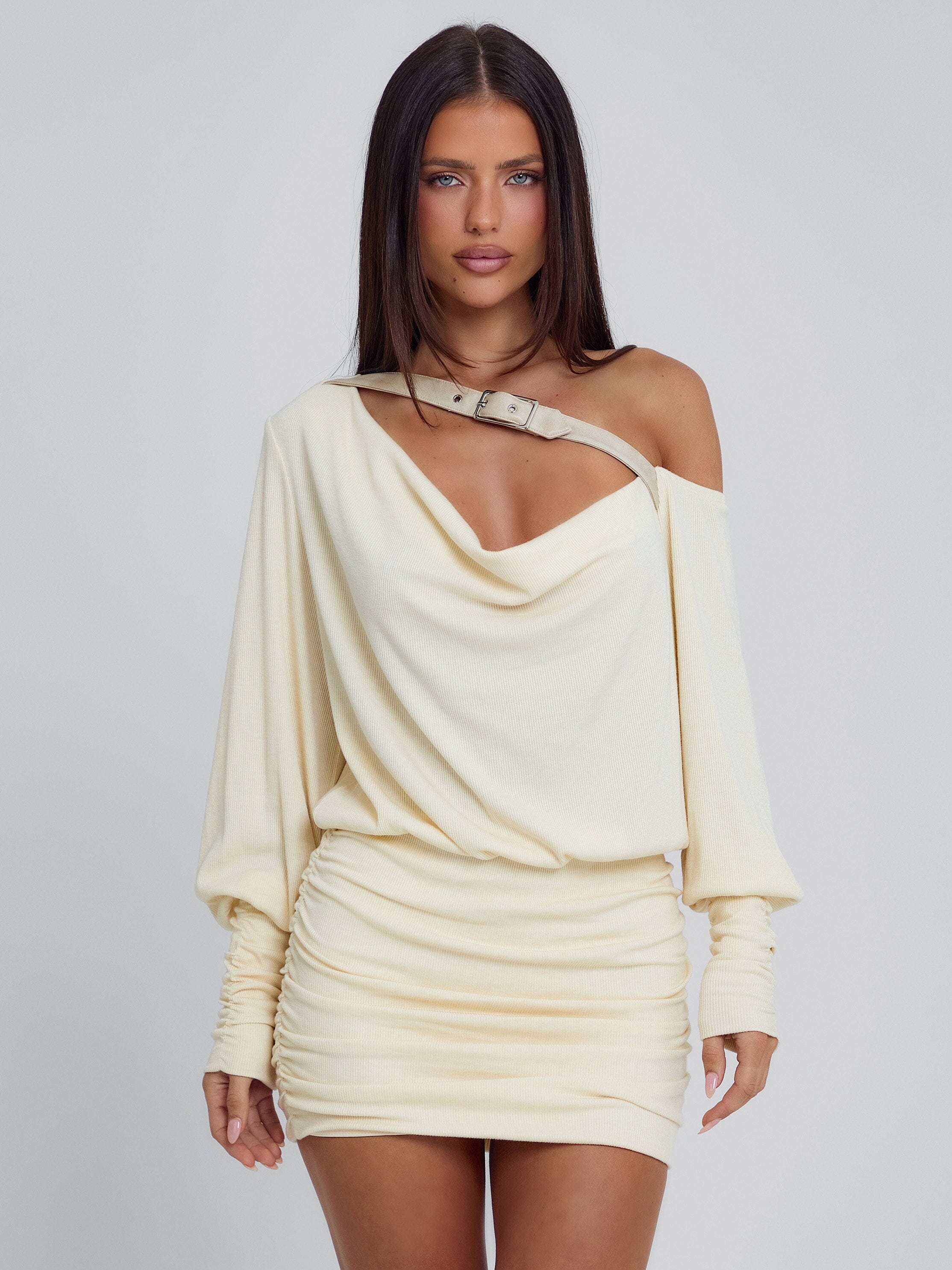 Azari Mini Dress Cream
