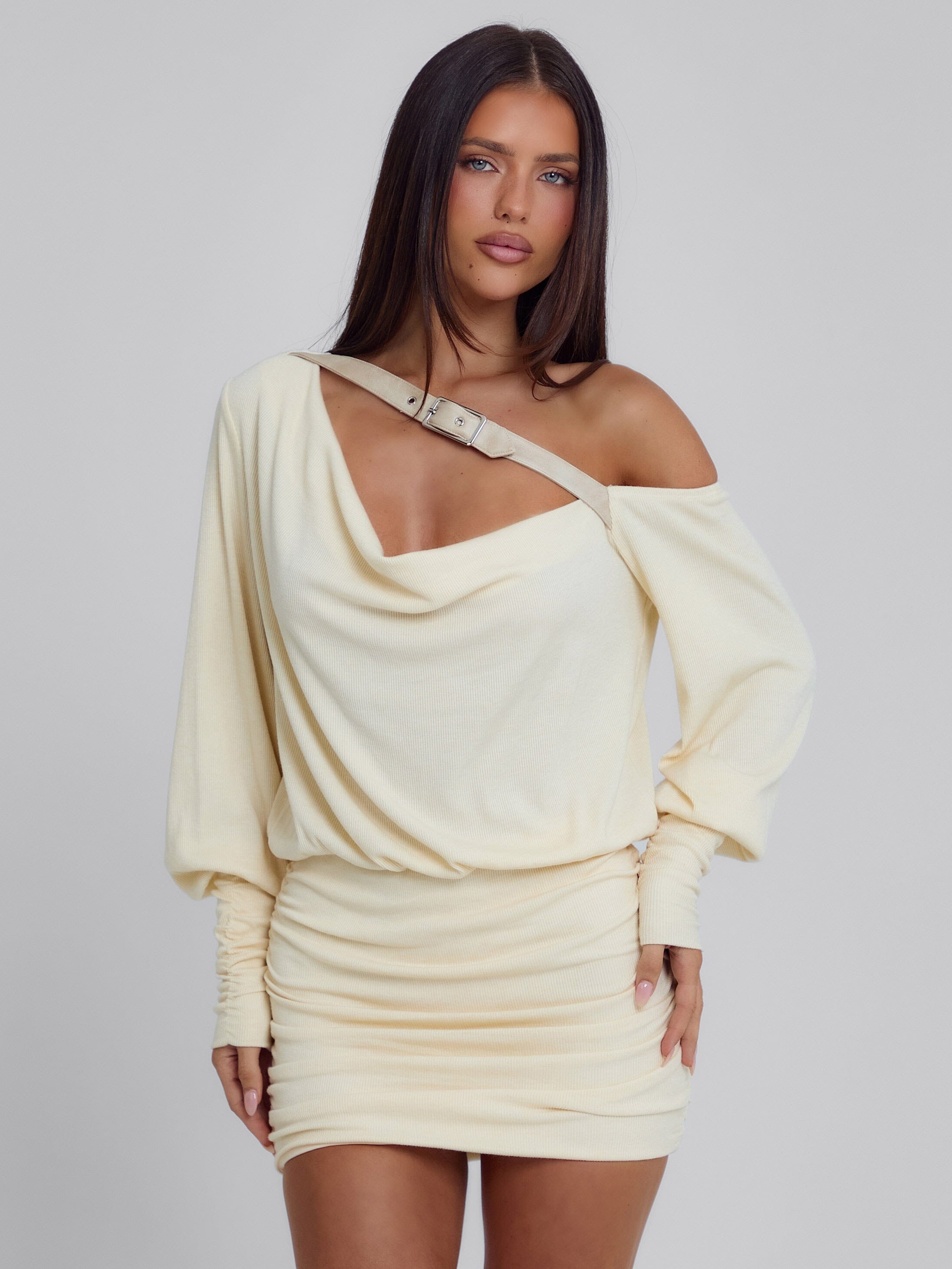 Azari Mini Dress Cream
