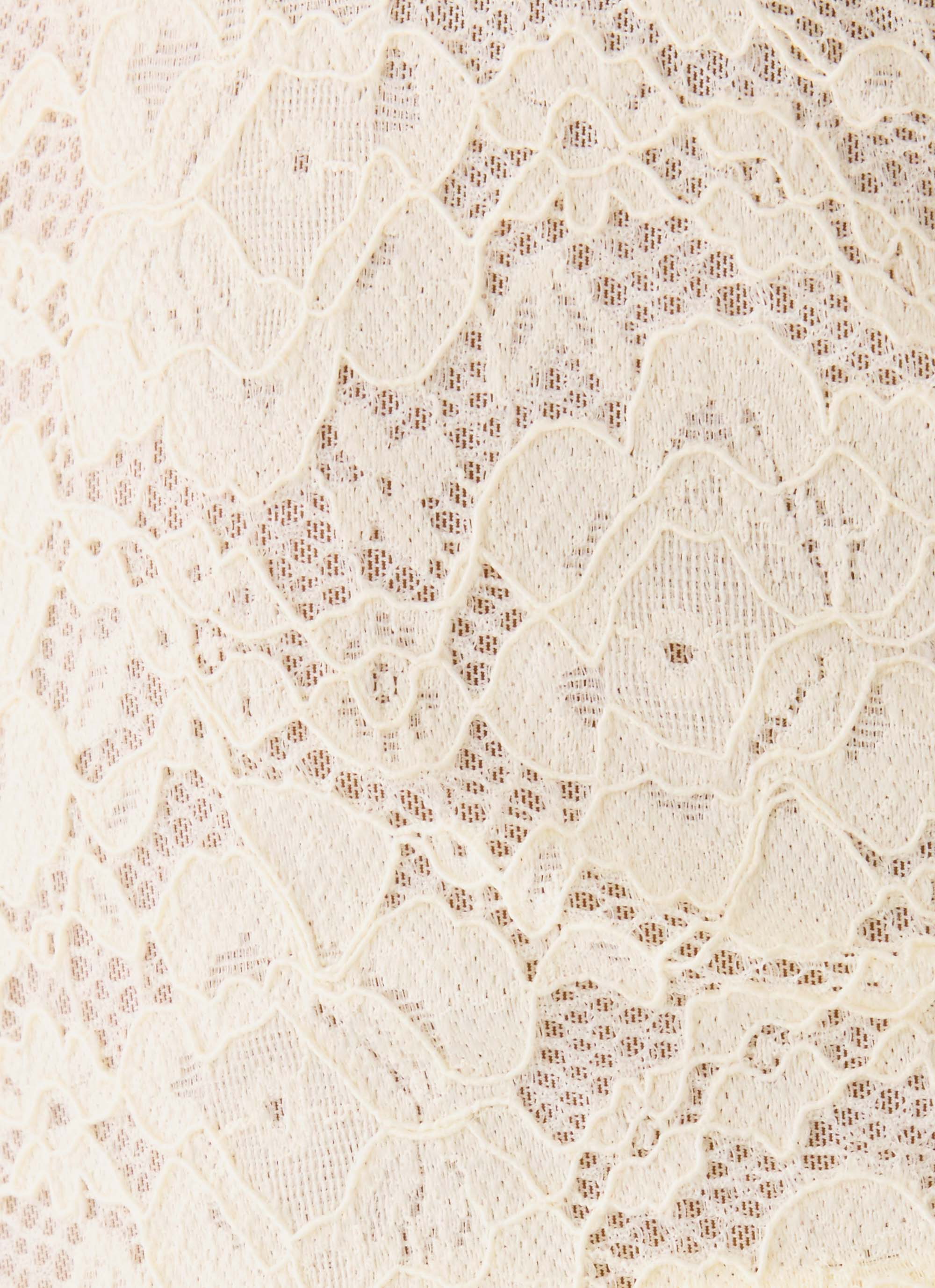 Aarin Lace Maxi Dress - Cream