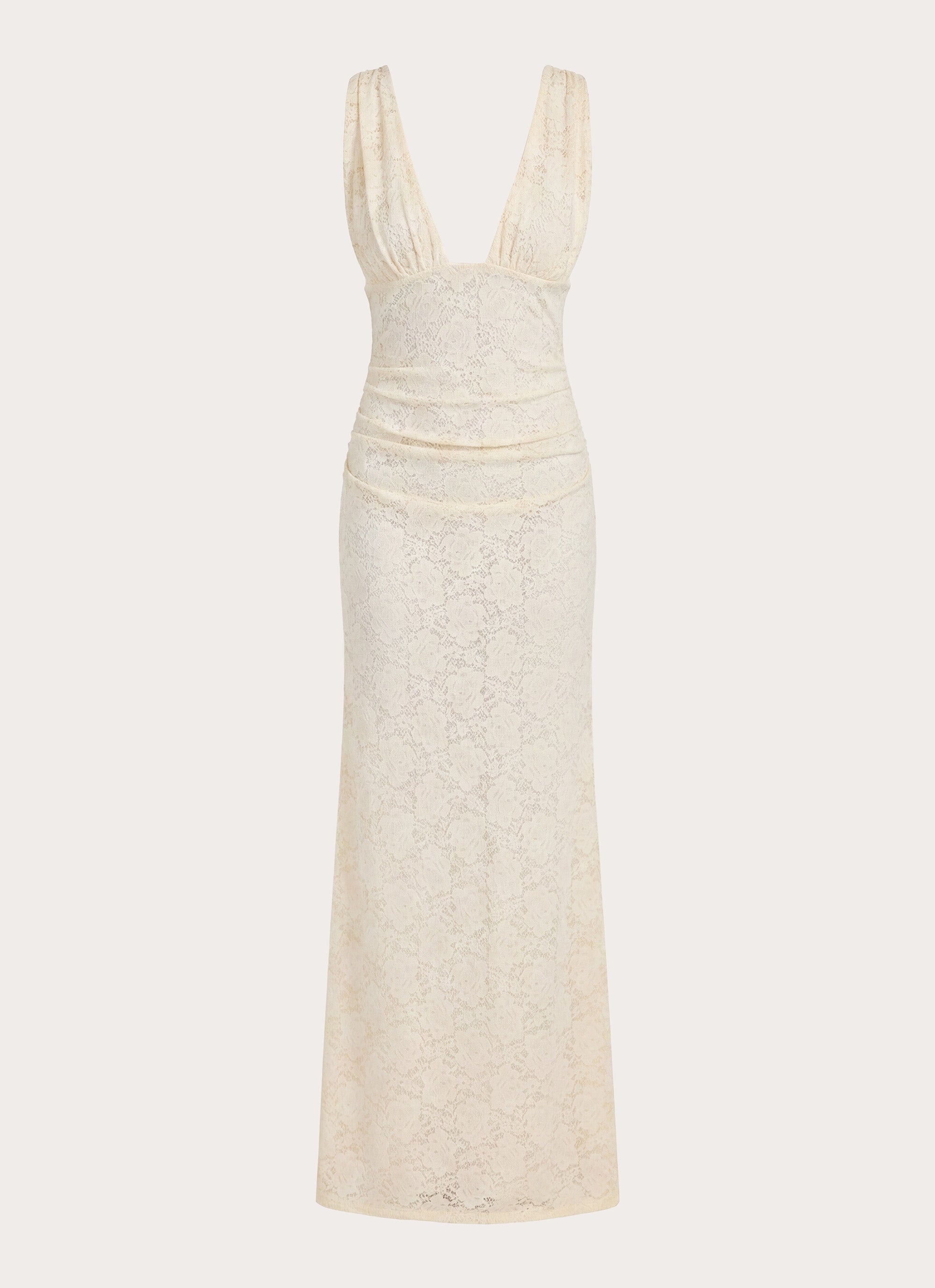 Aarin Lace Maxi Dress - Cream