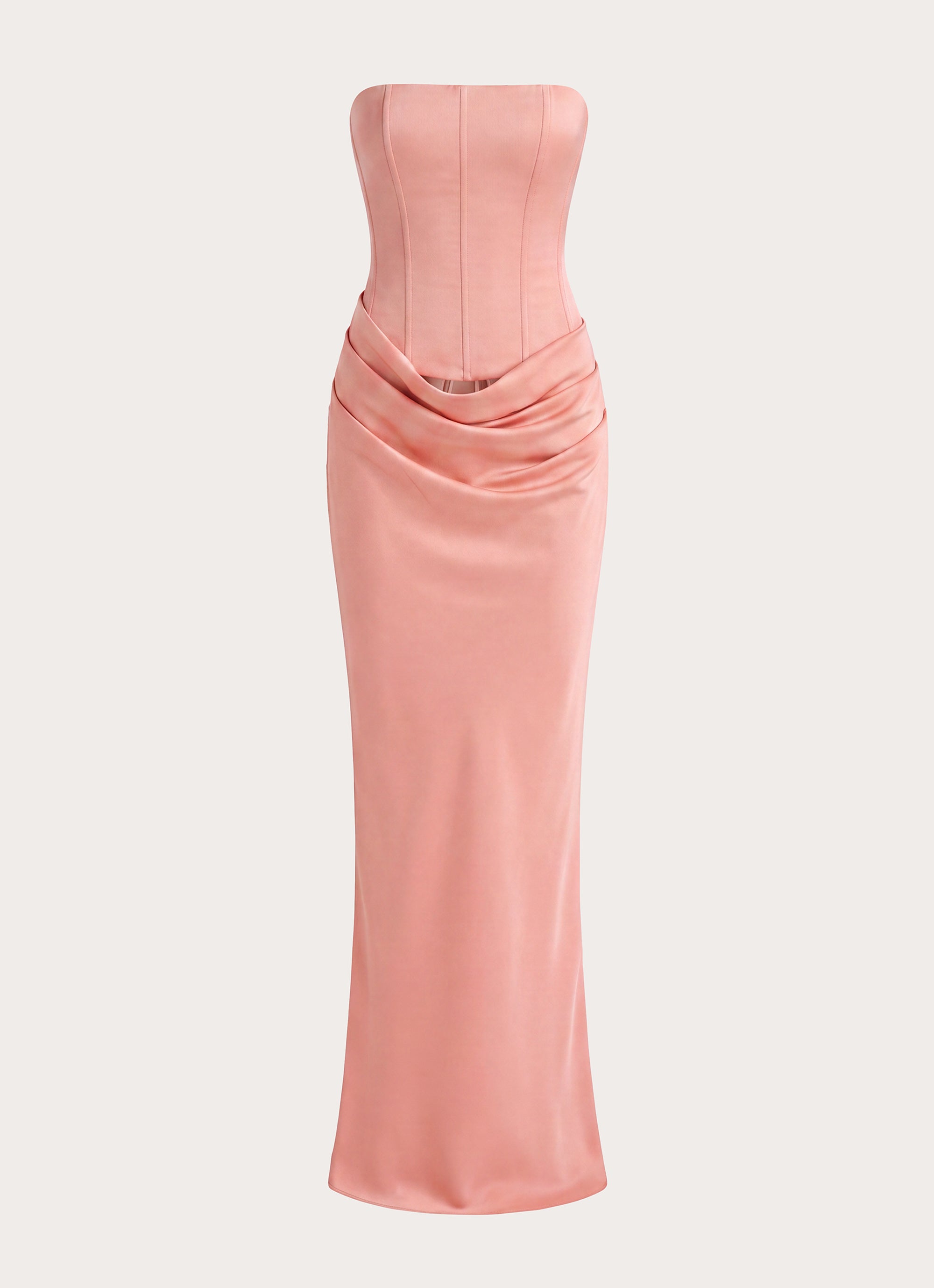 Adara Corset Maxi Dress - Peach