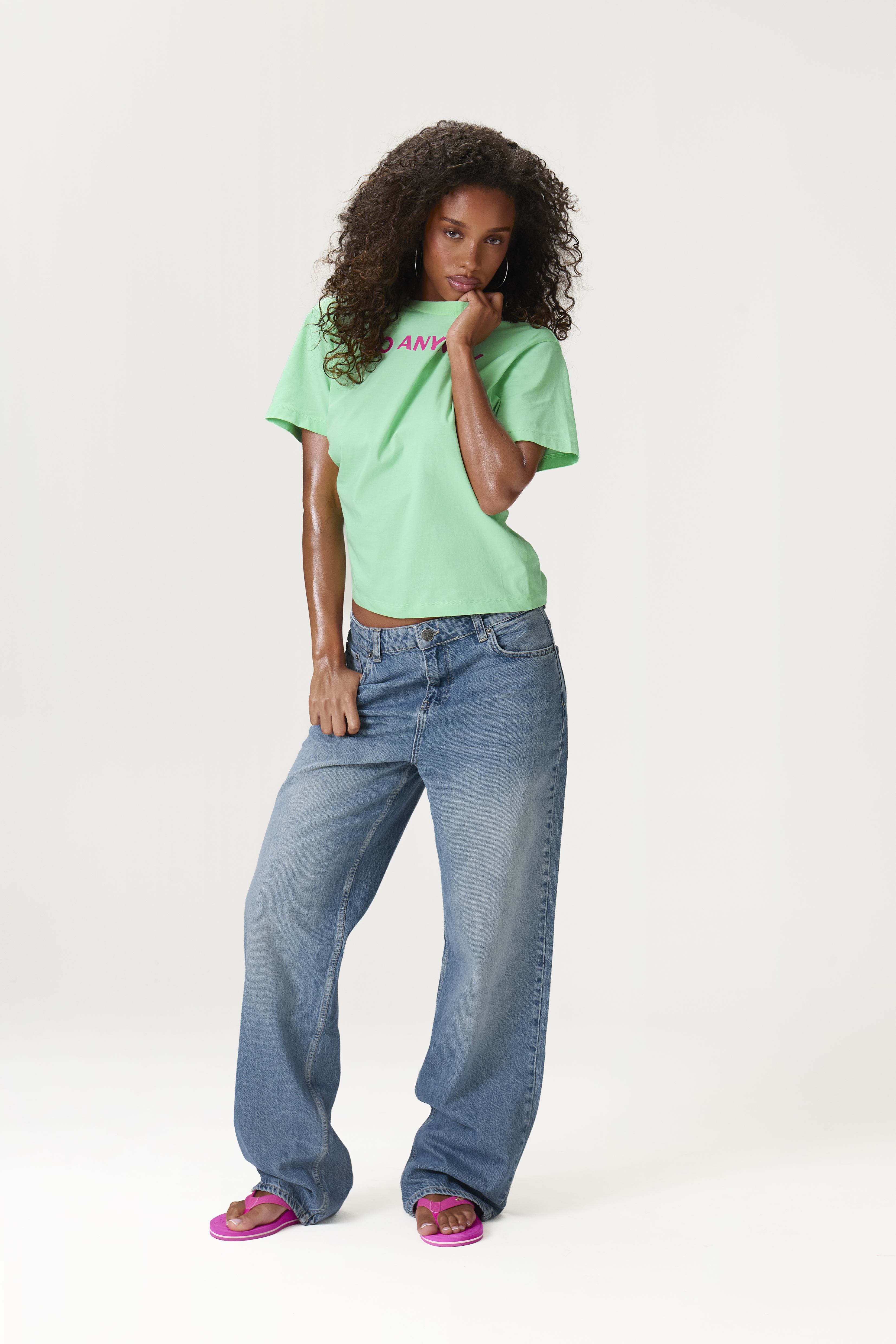 So Anyway Band Tee in Green