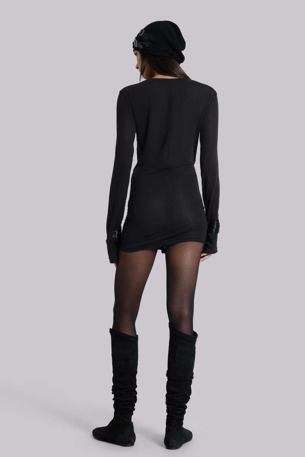Black Mist Mini Dress