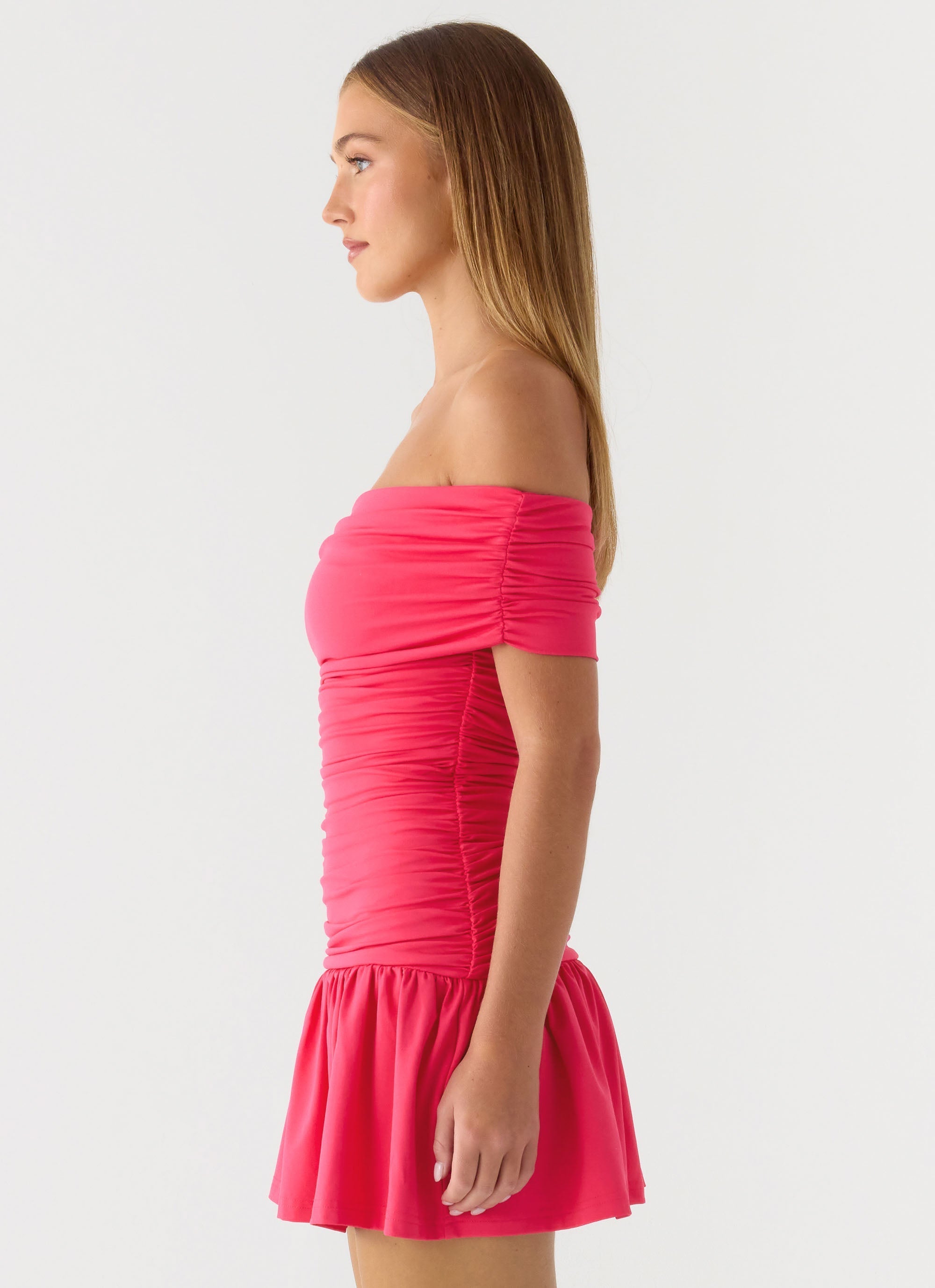 Aurenis Mini Dress - Fuchsia
