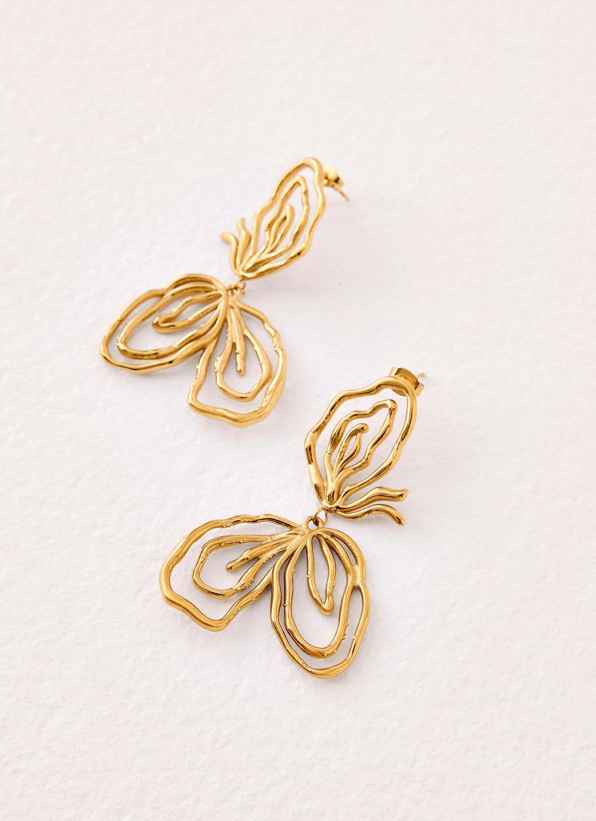 Blooming Light Earrings - Gold