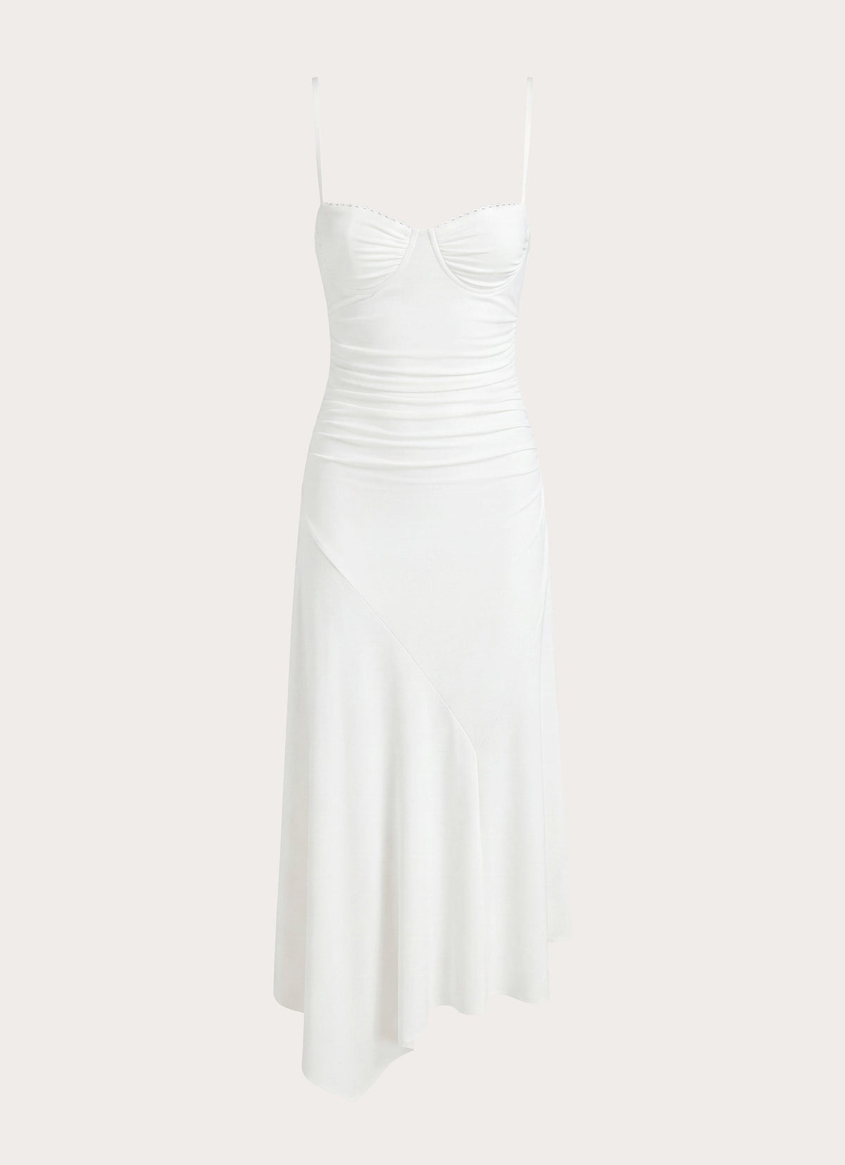 Bottle Pop Midi Dress - White