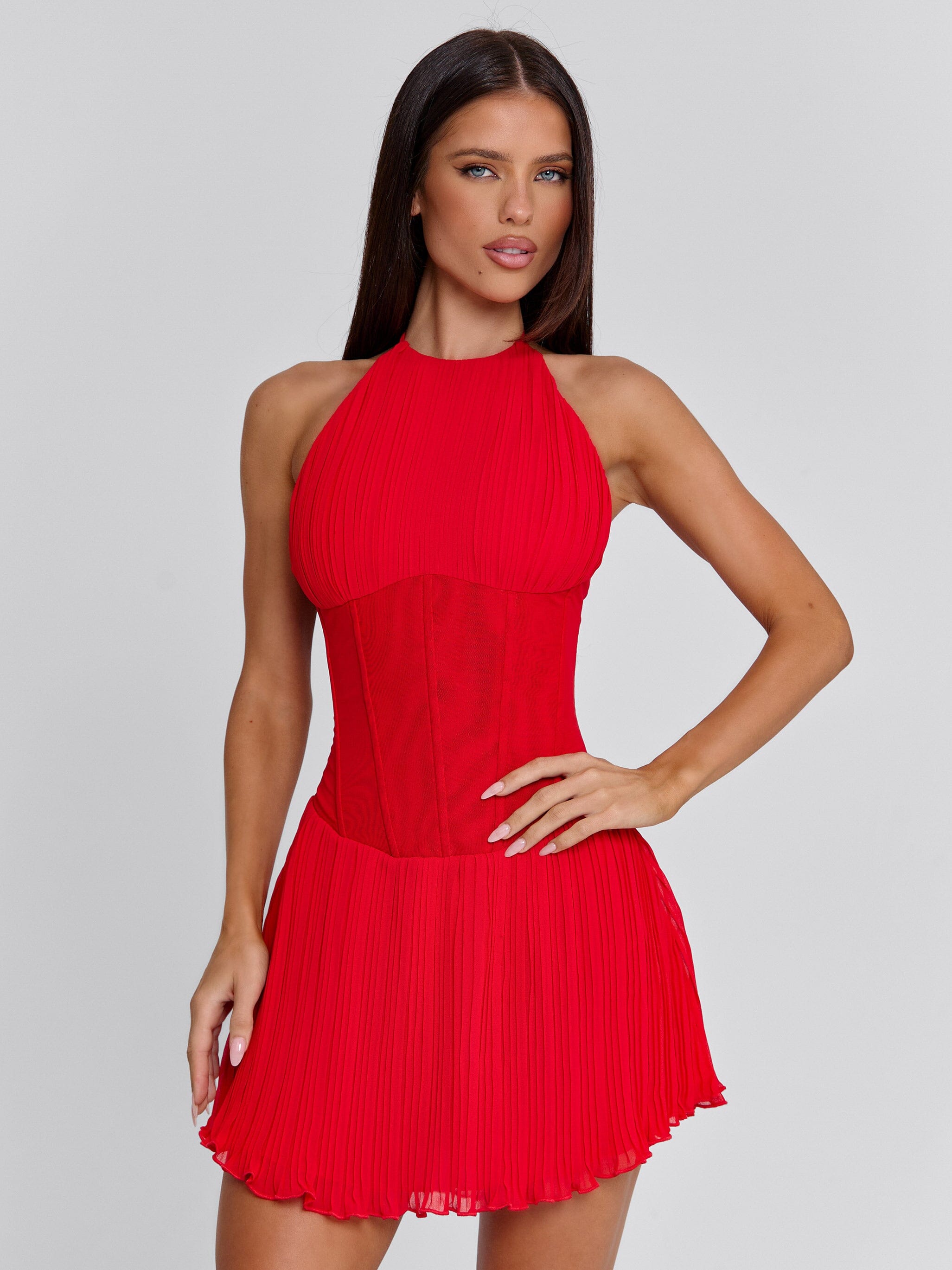 Calla Mini Dress Red