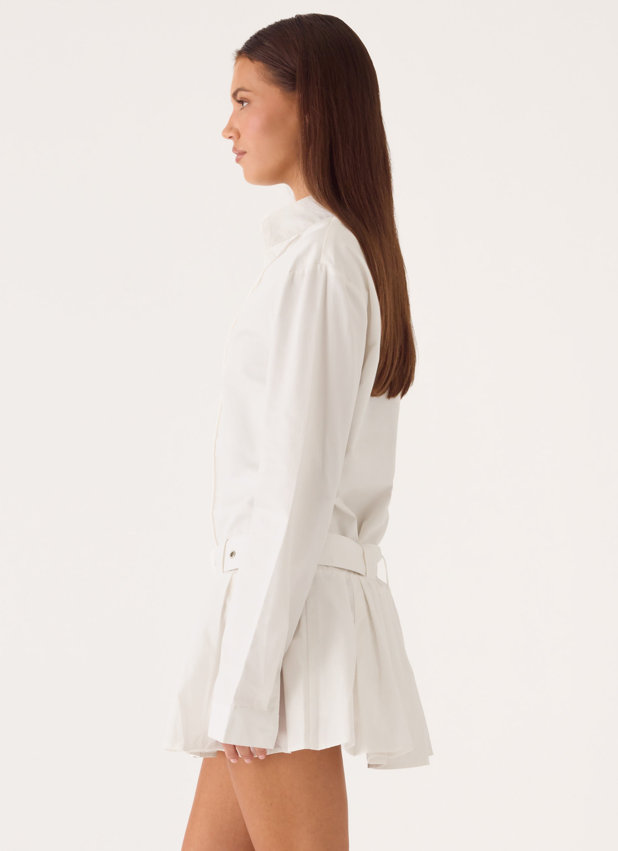 Calipso Shirt Dress - White