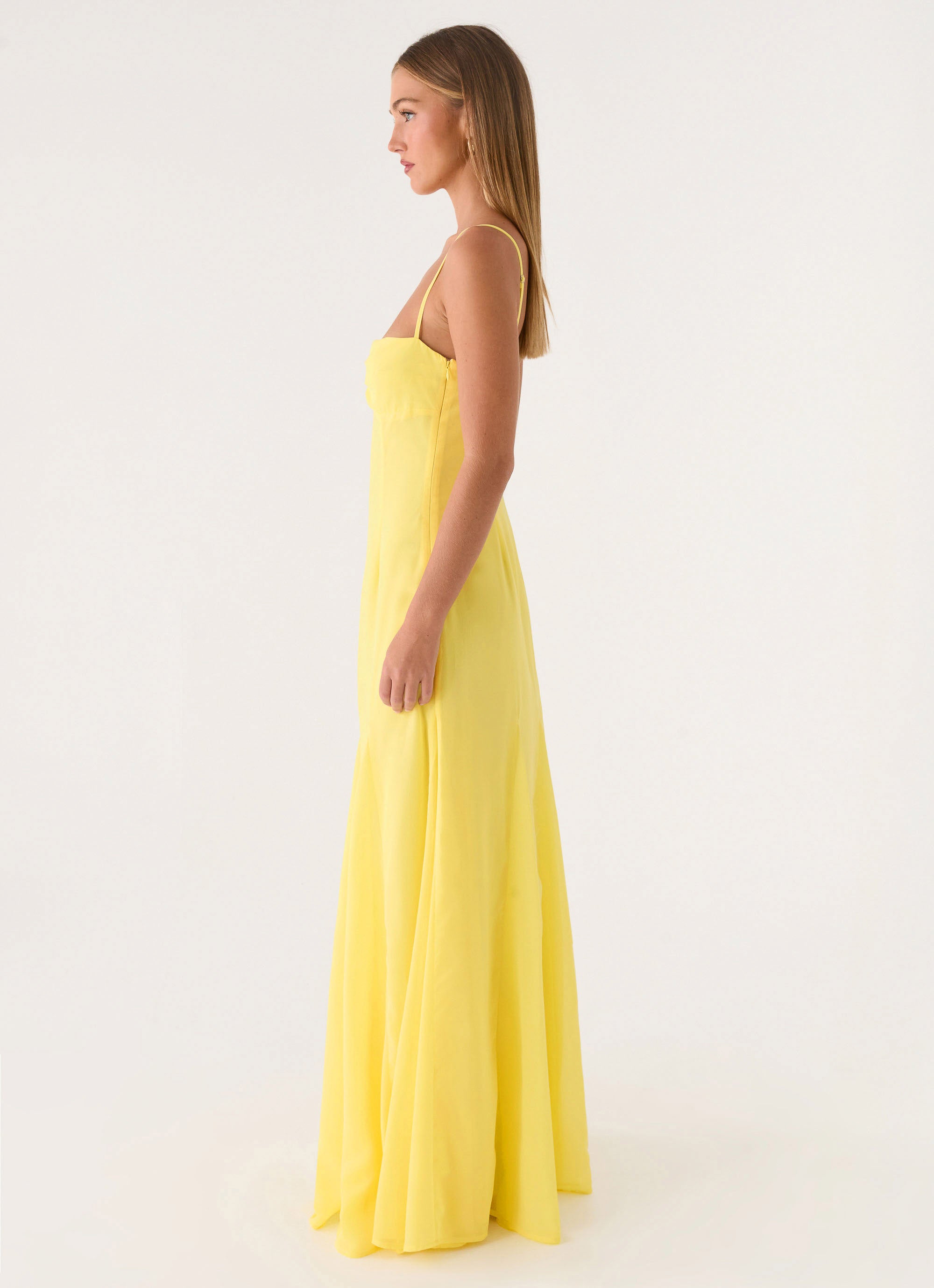 Carlin Maxi Dress - Bright Lemon