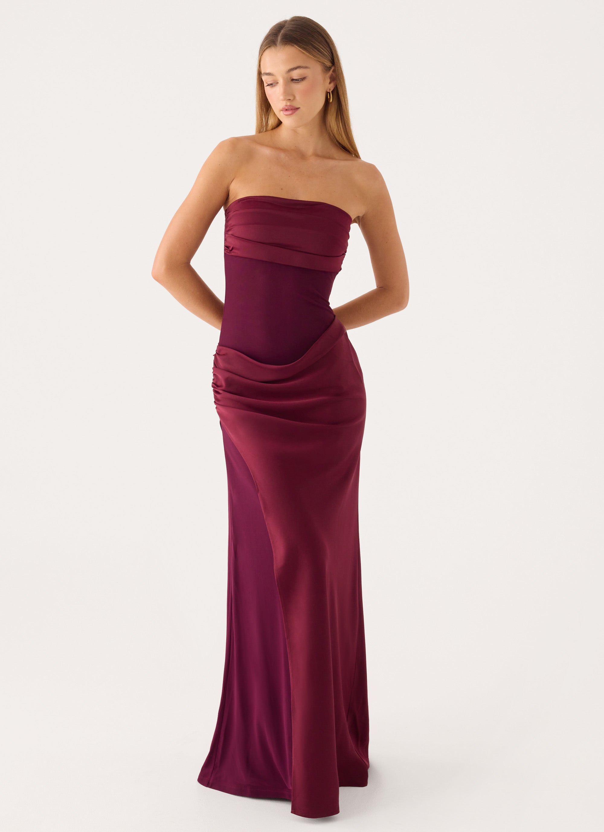 Charmaine Maxi Dress - Deep Maroon