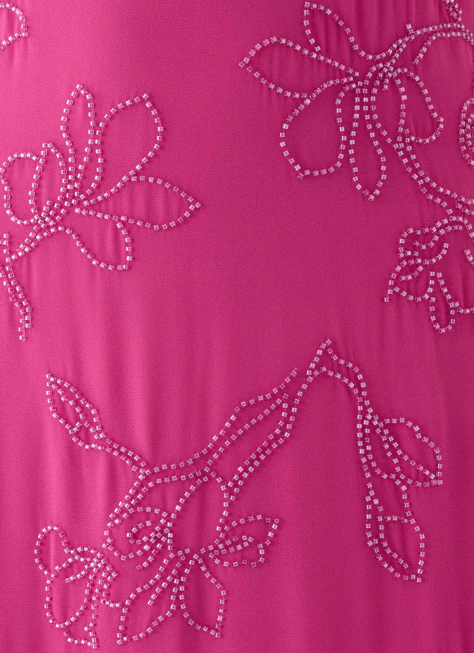 Cliffs Edge Maxi Dress - Berry Kiss