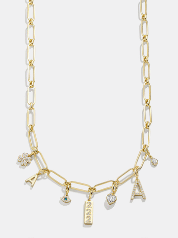 Spaced Custom Charm Necklace - Spaced Charm Necklace