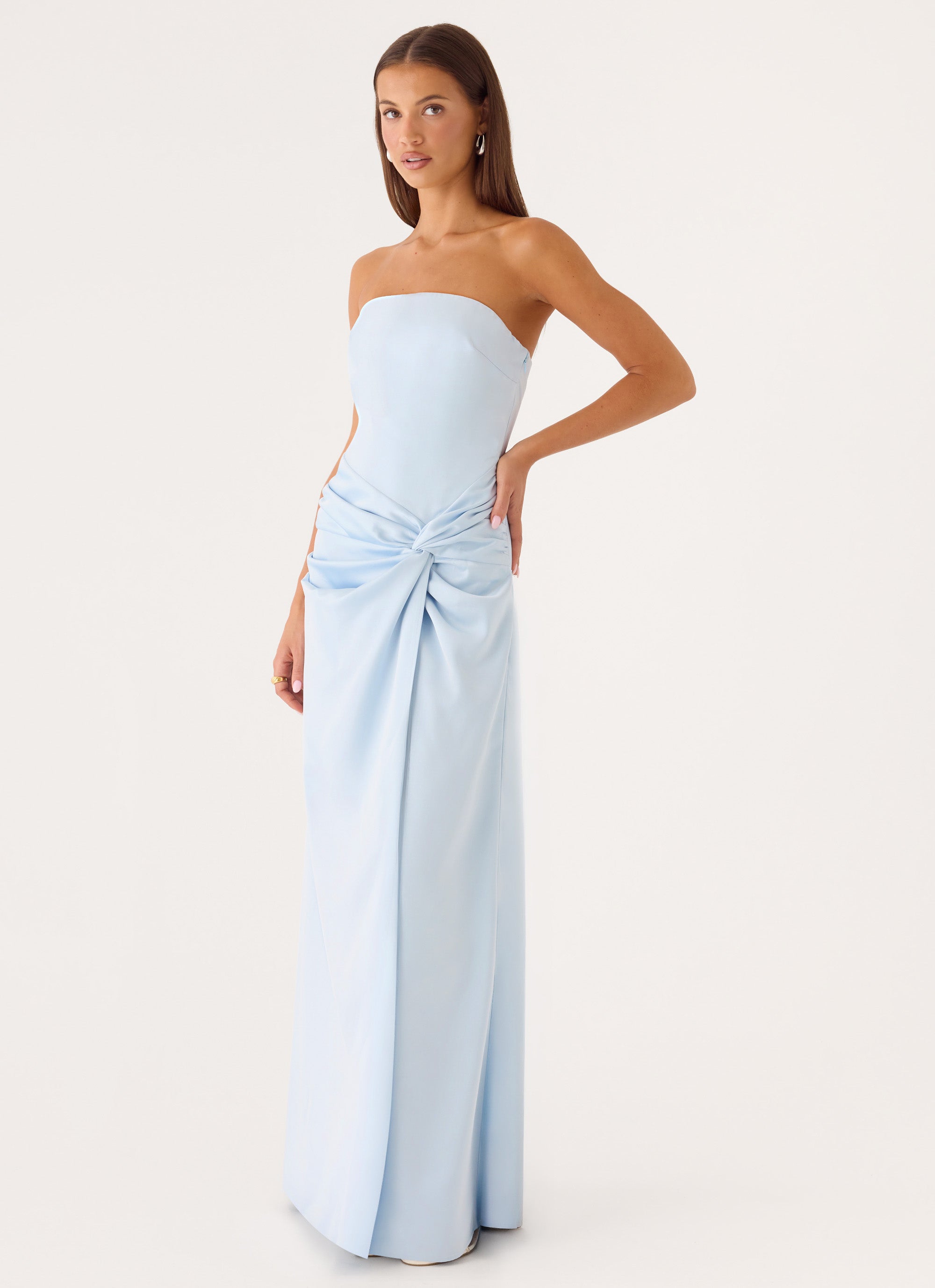 Conni Strapless Maxi Dress - Blue
