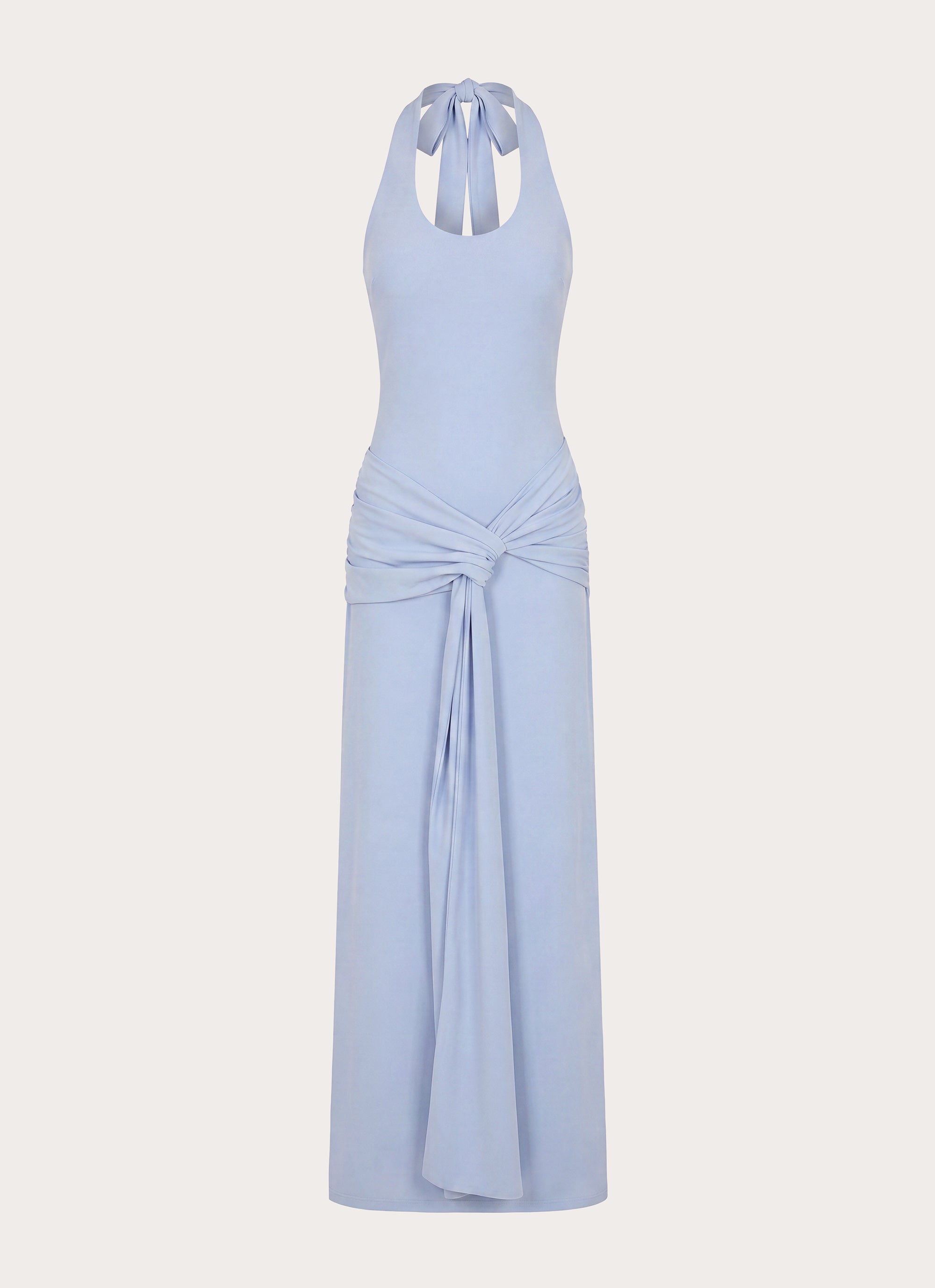 Cristal Halter Maxi Dress - Blue