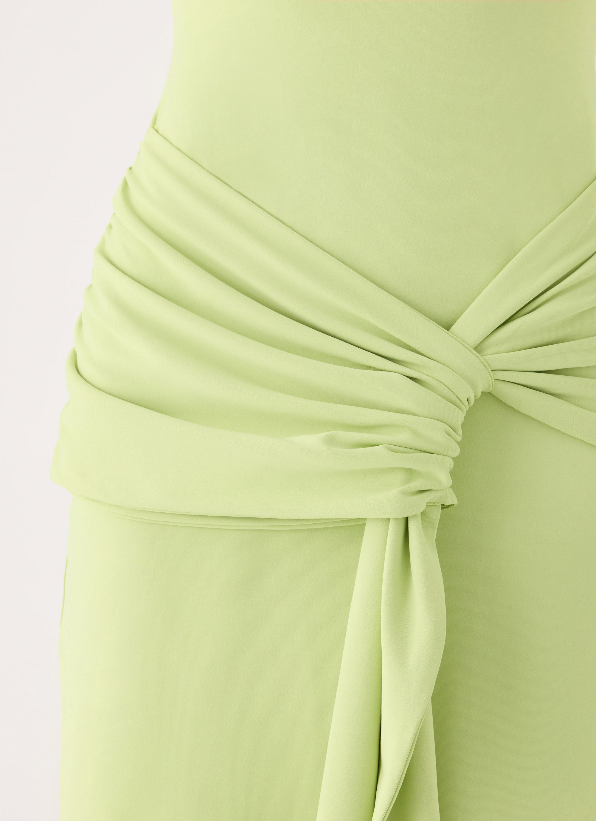 Cristal Halter Maxi Dress - Lime