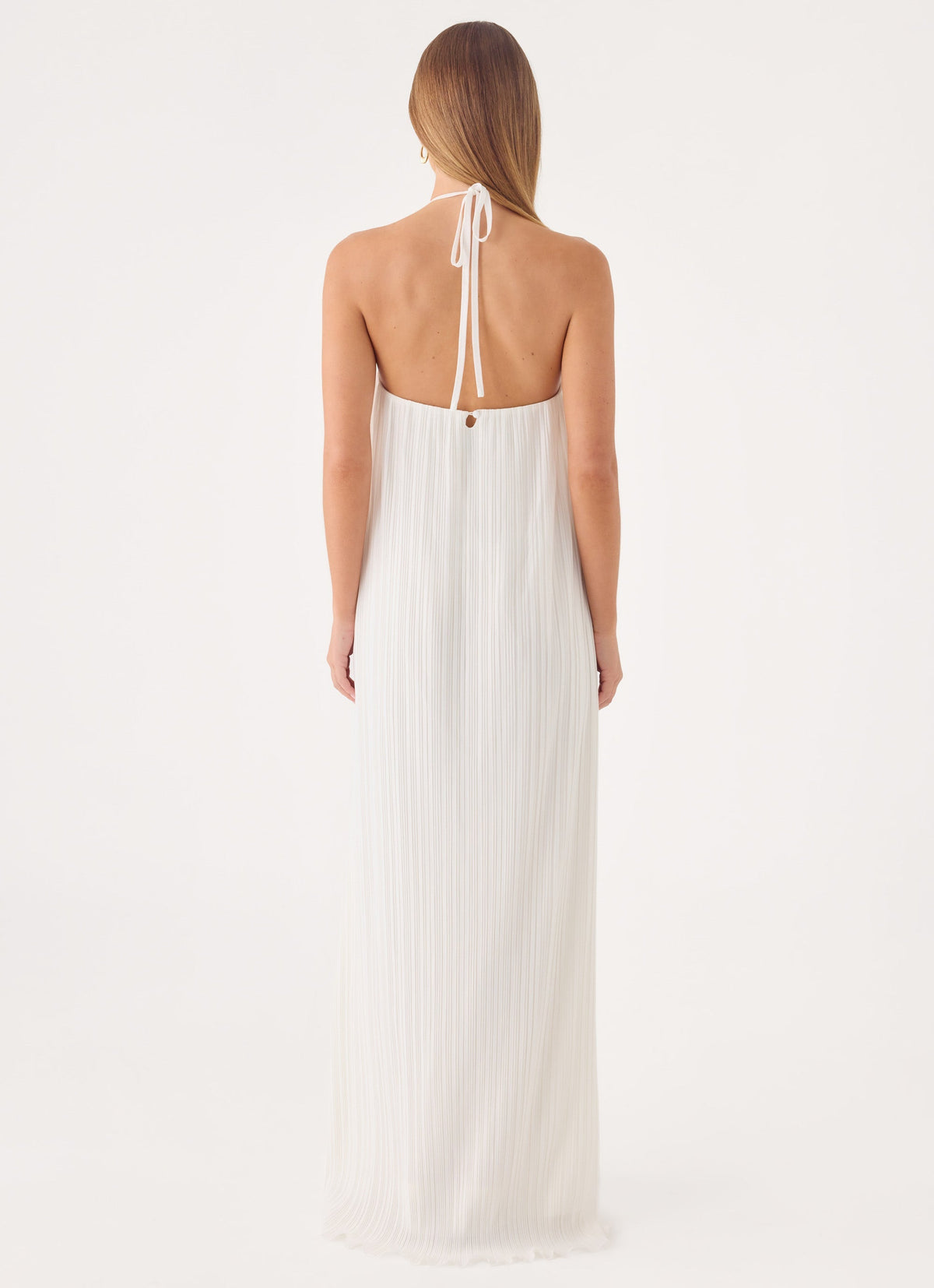 Danni Halter Maxi Dress - White