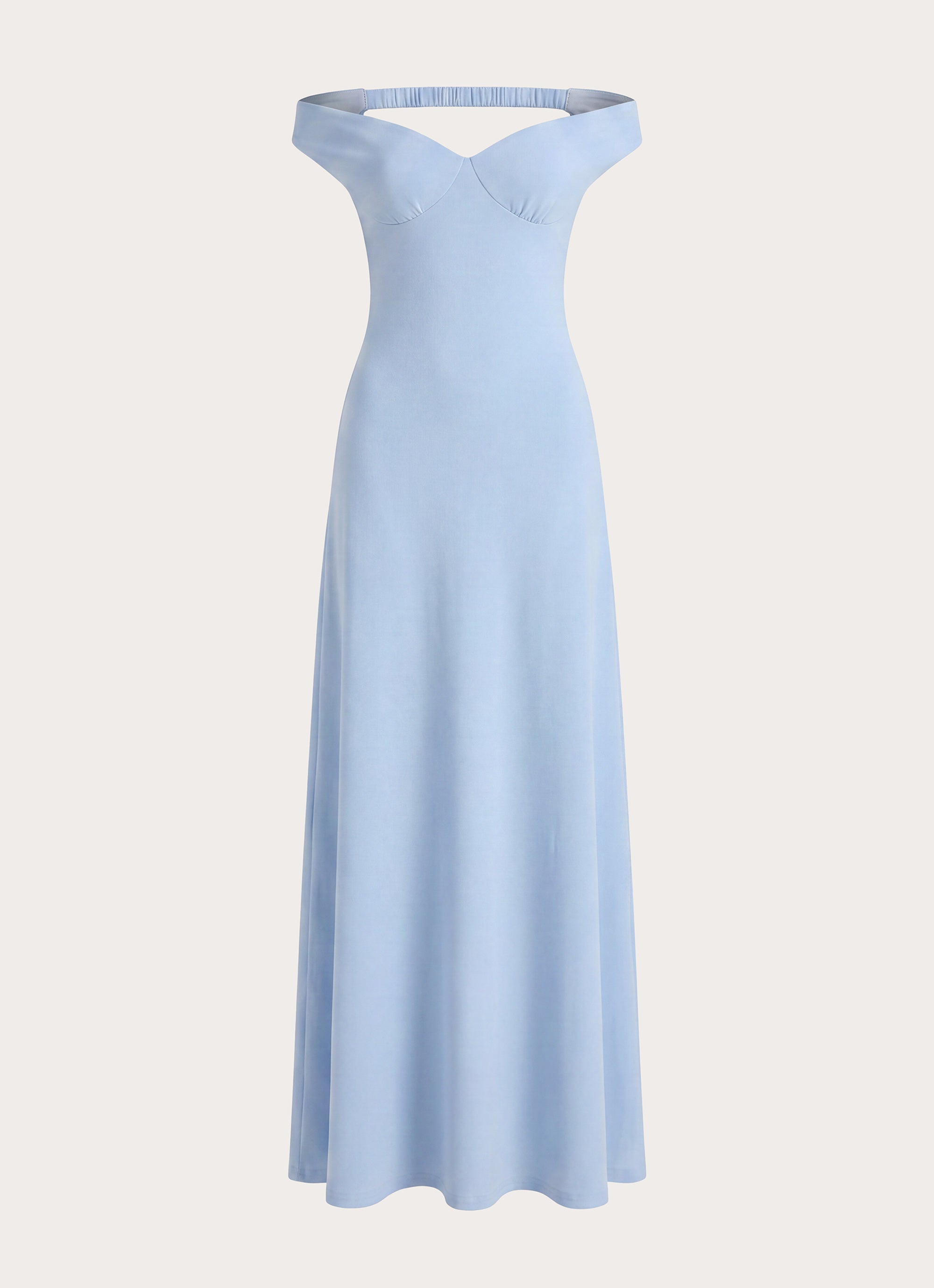 Diranda Off Shoulder Maxi Dress - Blue
