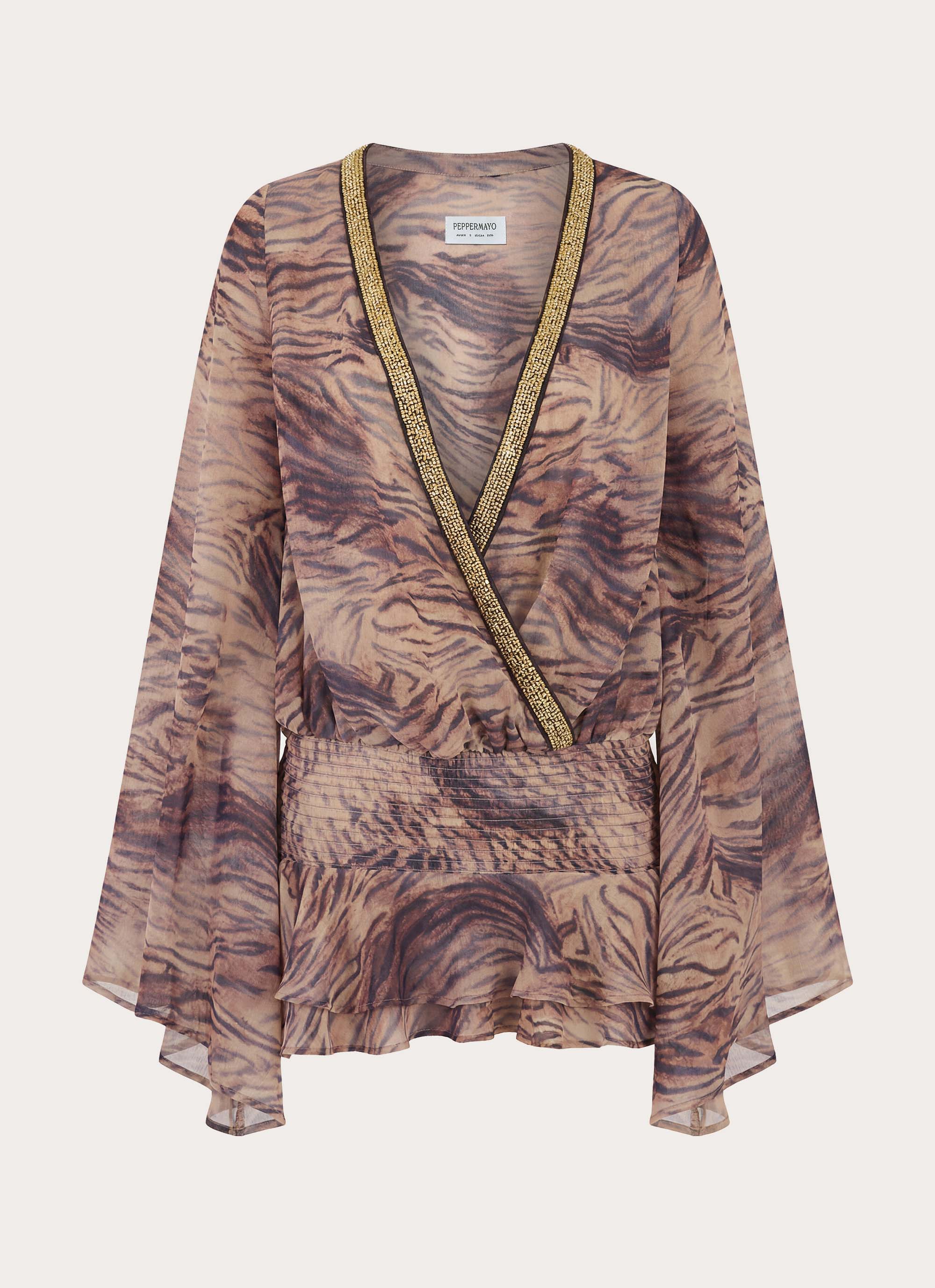 Elisana Mini Dress - Golden Tiger