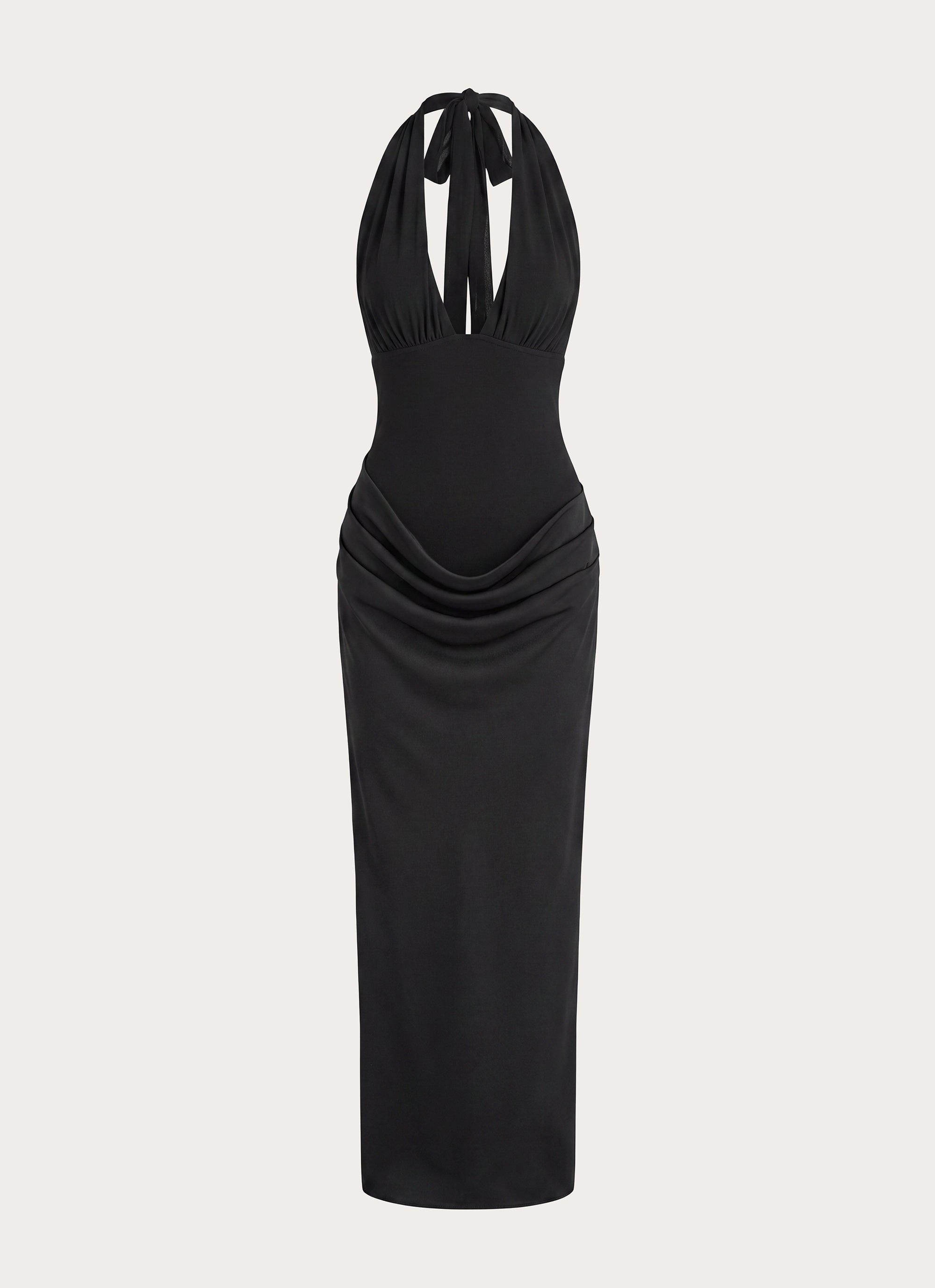 Emaretta Halter Maxi Dress - Black