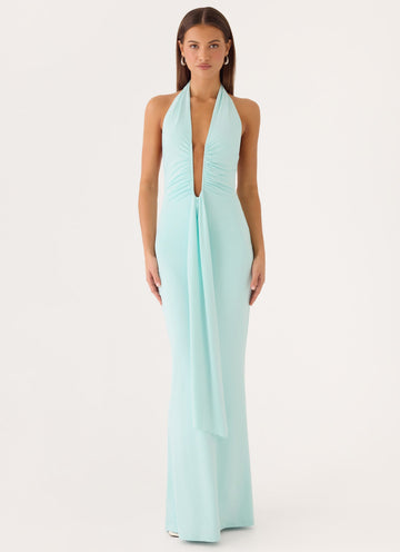 Emiliana Maxi Dress - Aqua