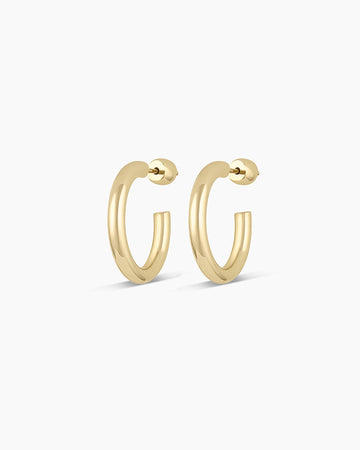 14K Gold Carter Hoops