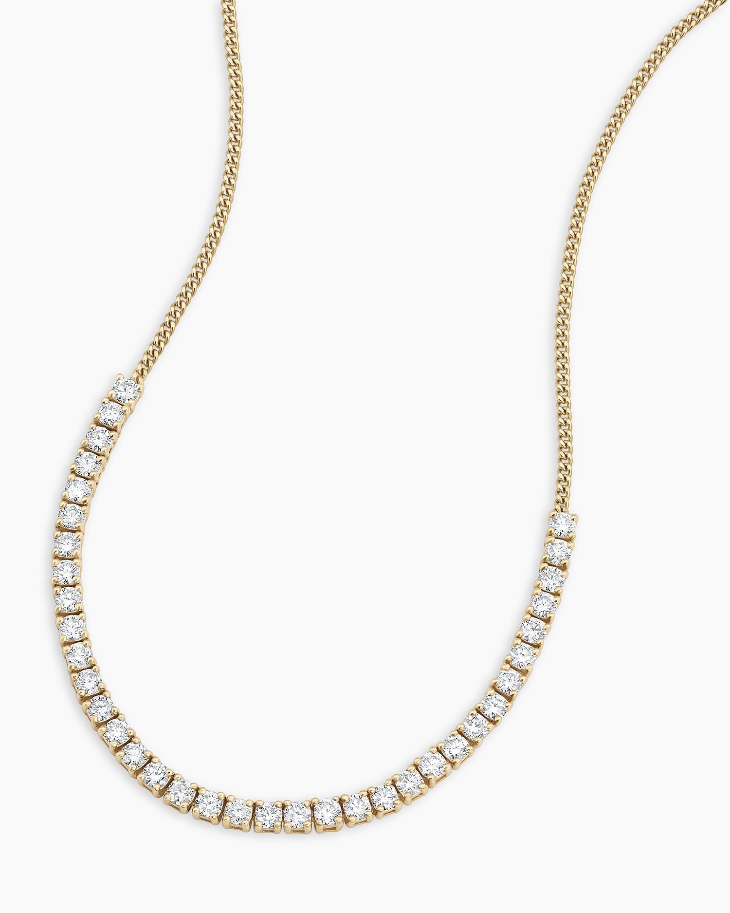 Diamond Melbourne Statement Row Necklace