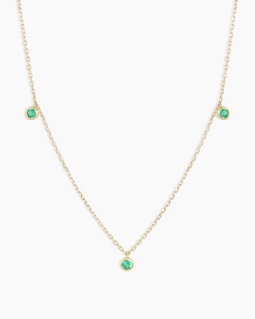 Classic Emerald Trio Necklace