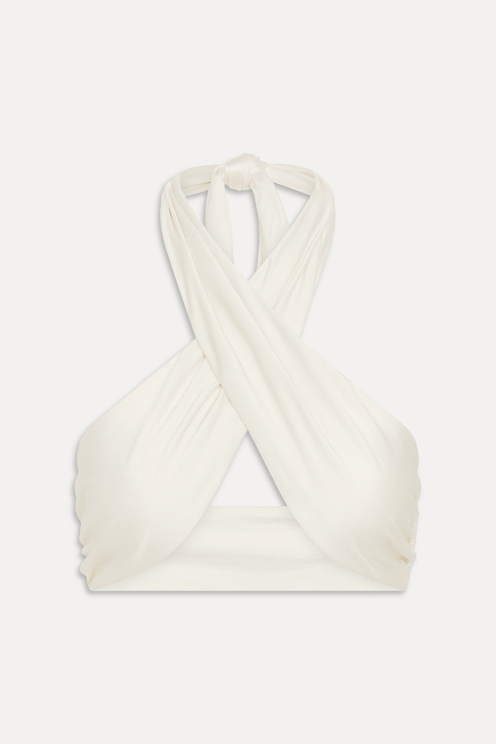 X Paige Lorenze Forever Wrap Satin Top - I Do