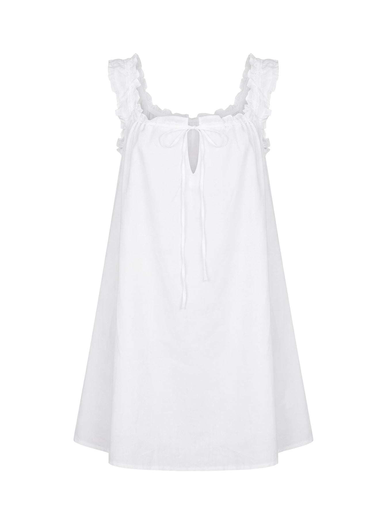 Swing Mini Dress White Tall
