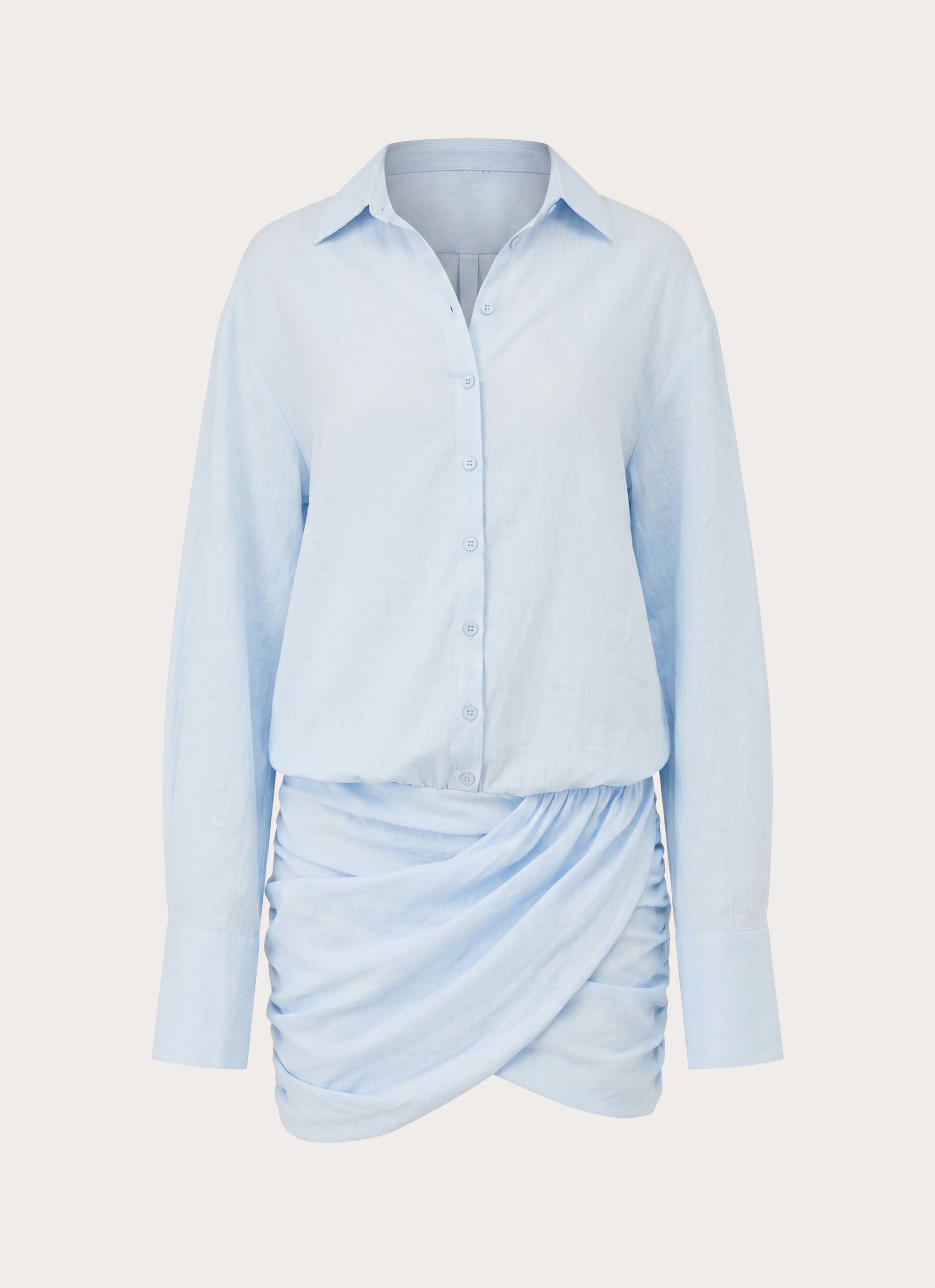 Galilea Shirt Mini Dress - Blue