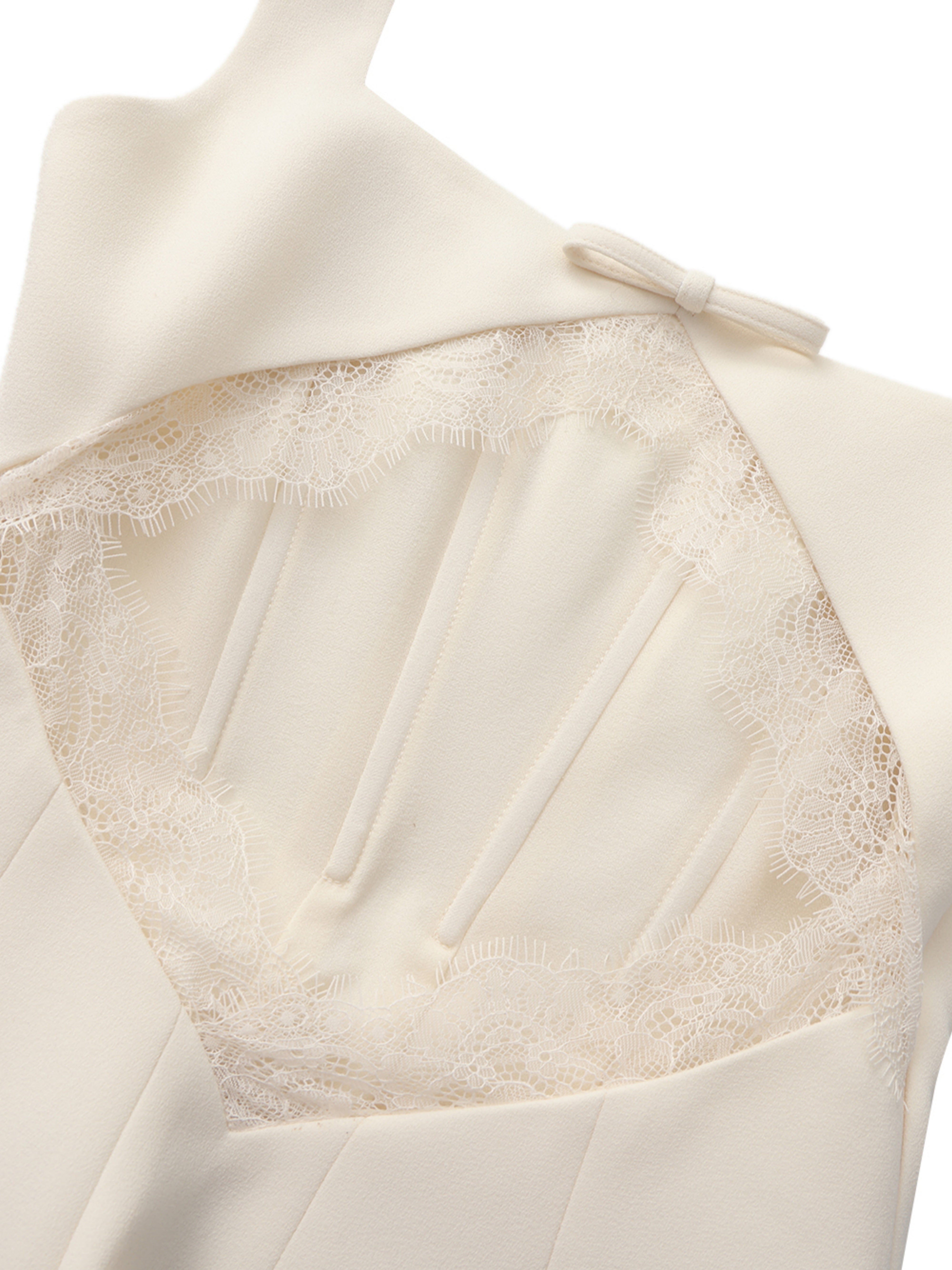 Eliza Cut Out Champagne Mini Dress -Final Sale